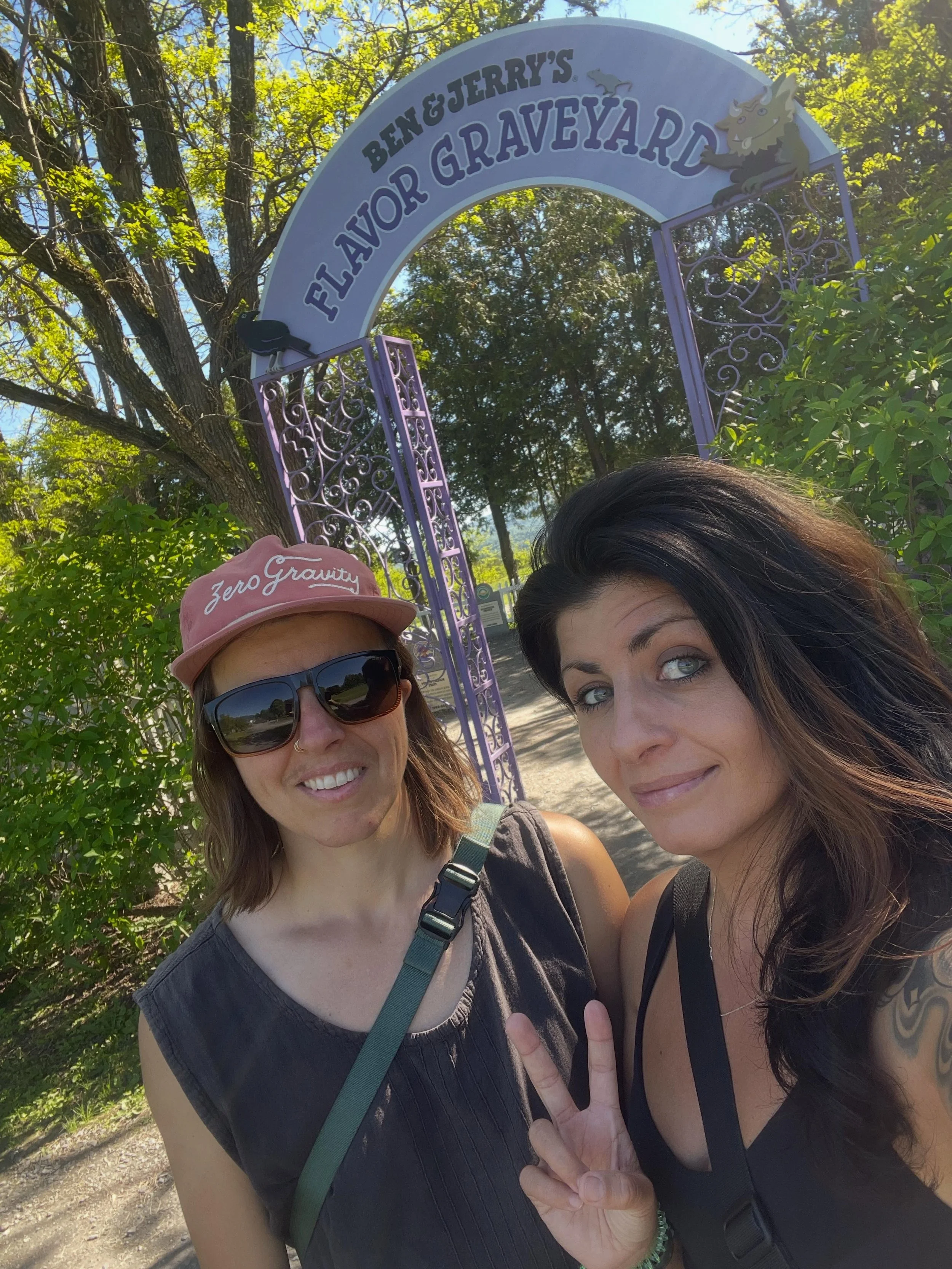 Bumming around VT w @lilraeraeofsunshine 😎

Photos:
1,2) At Ben and Jerry&rsquo;s
3) Proof that I relaxed!
4) Cute lunch to go bags
5,6) Workin hard or hardly workin
7) In Stowe 
8) Haiku