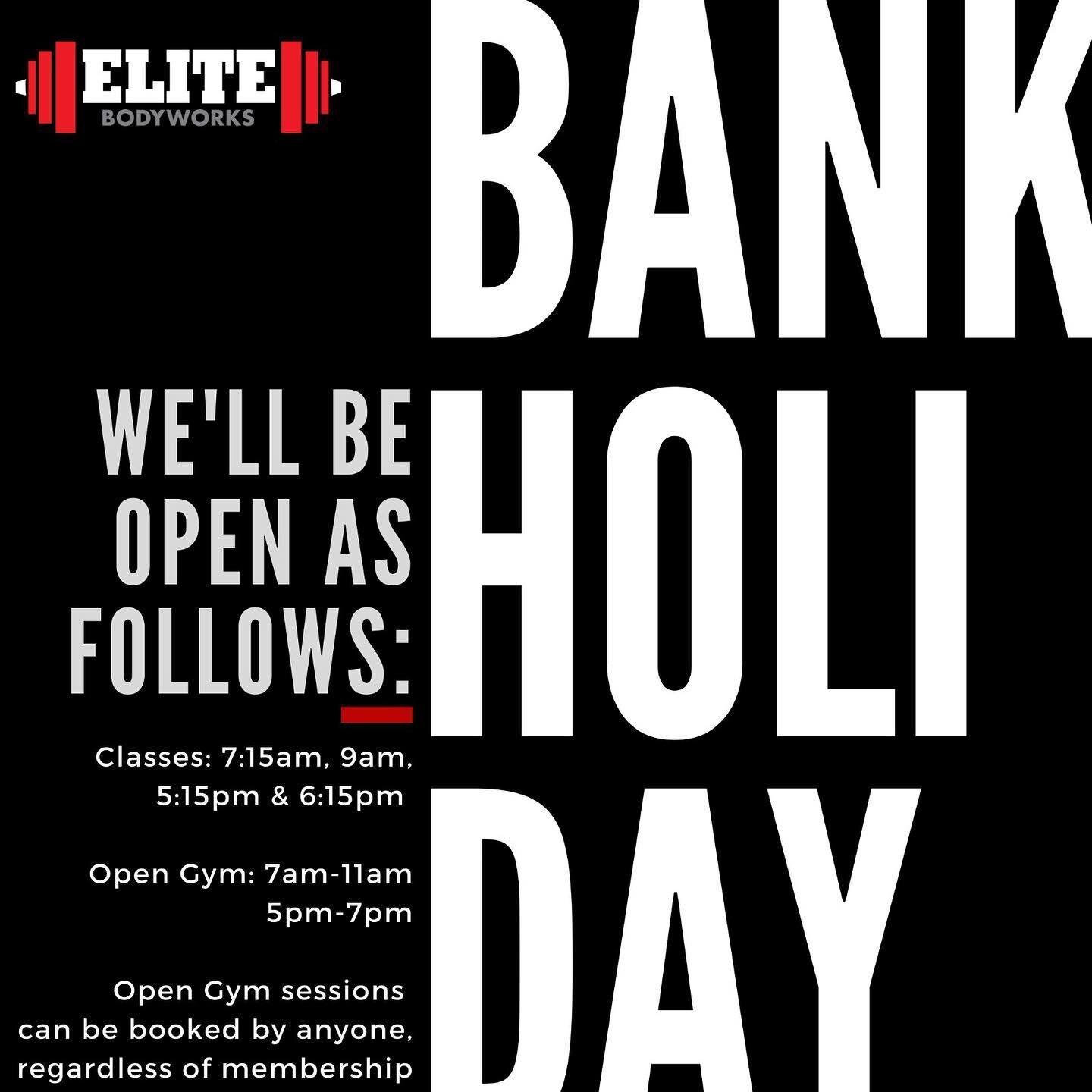 🚨Bank Holiday Hours🚨 #bankholiday #bankholidayweekend #bankholidaymonday #teamEBW