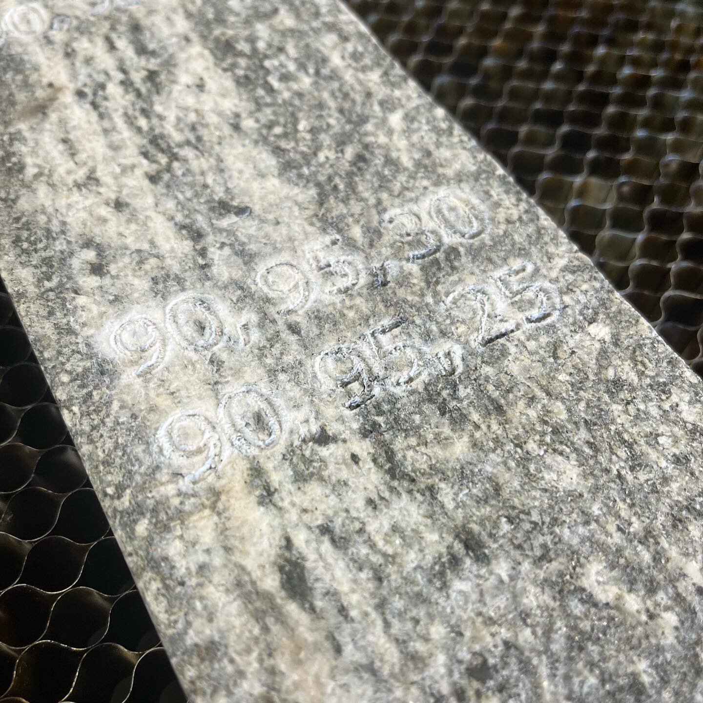 I&rsquo;m case you ever wondered what laser engraved granite looks like&hellip; voila!