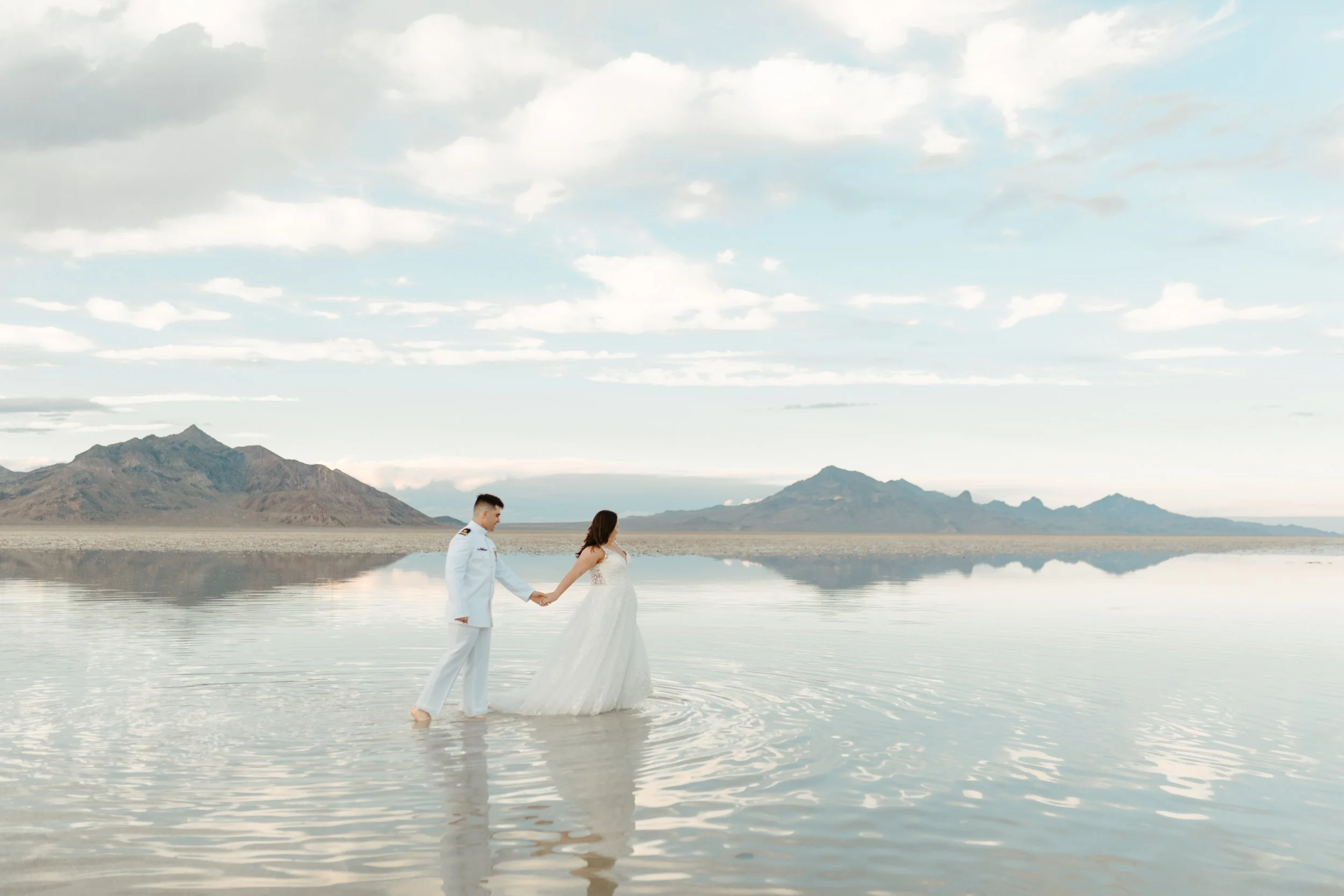 Bonneville Salt Flats Wedding Bridal Photography Session