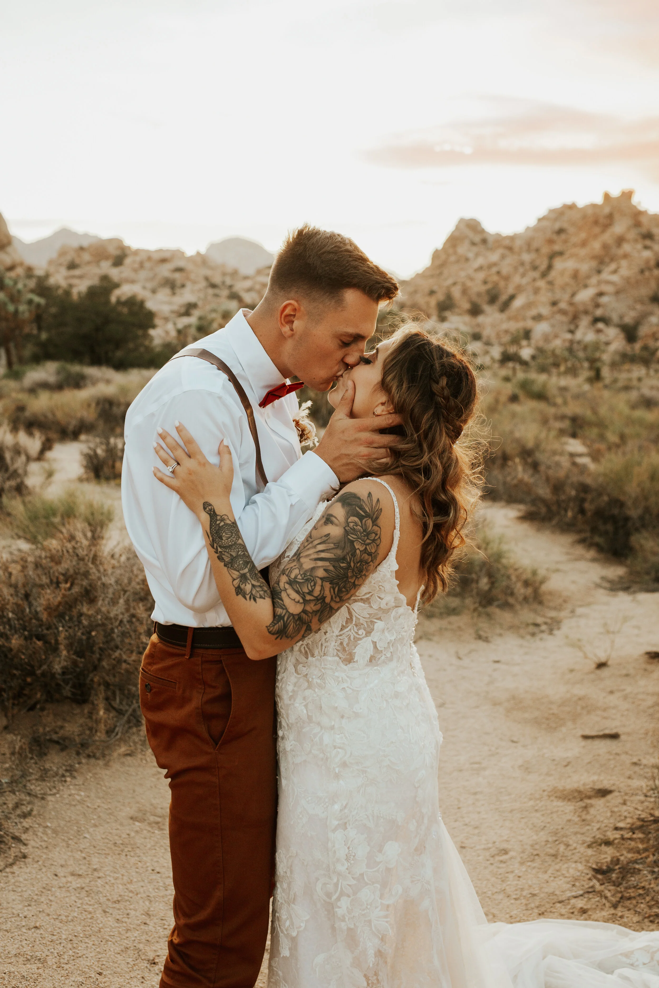 Hailey Nicole Creative summertime Joshua Tree National Park intimate elopement