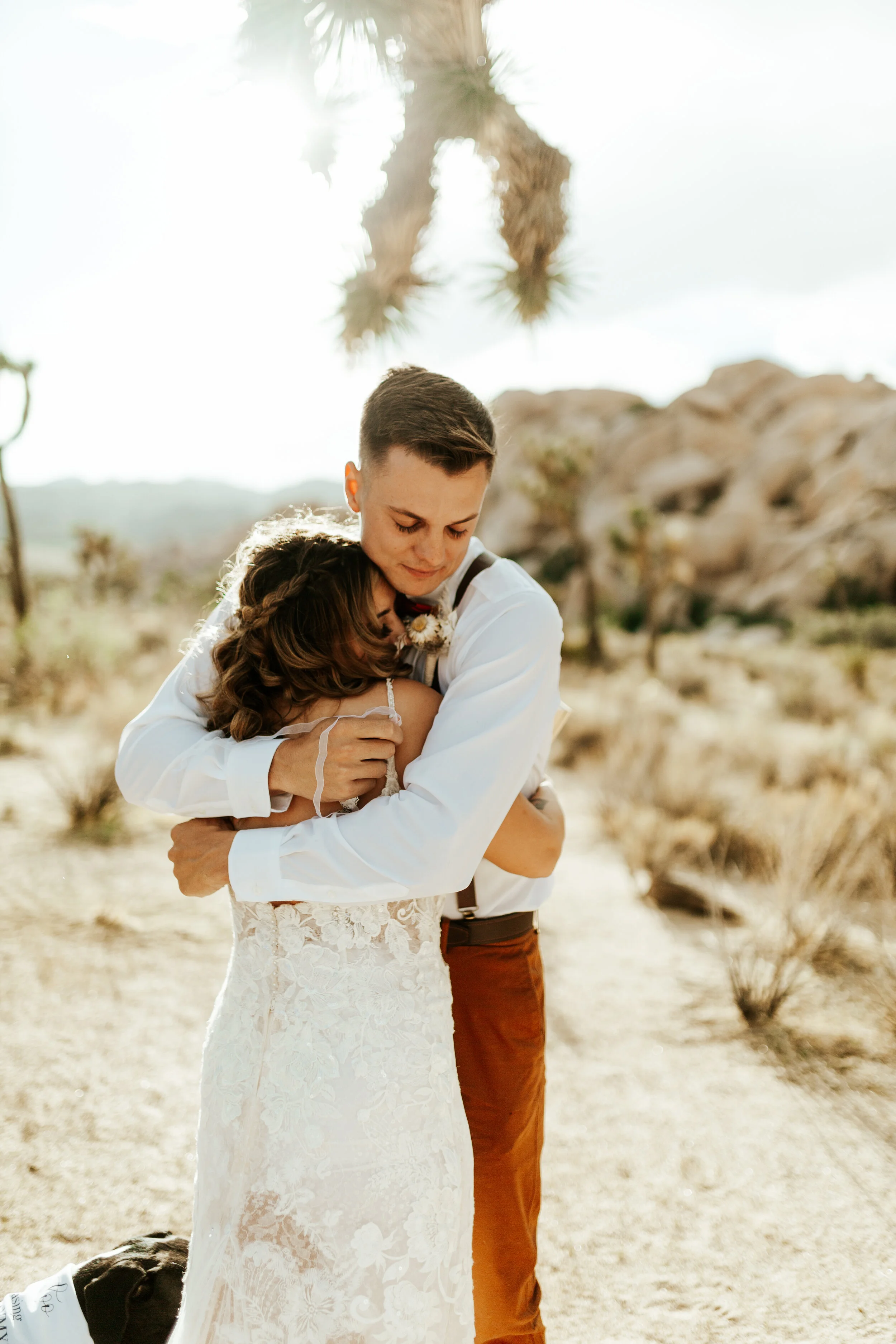 Hailey Nicole Creative summertime Joshua Tree National Park intimate elopement