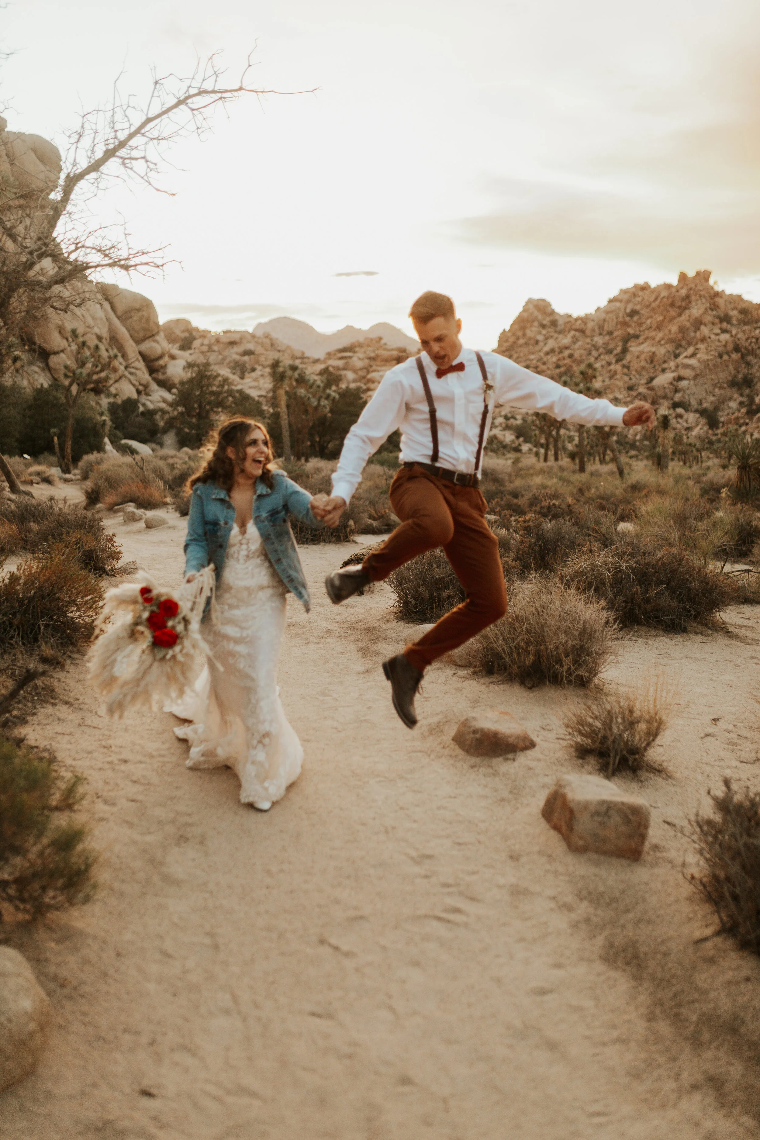Hailey Nicole Creative summertime Joshua Tree National Park intimate elopement
