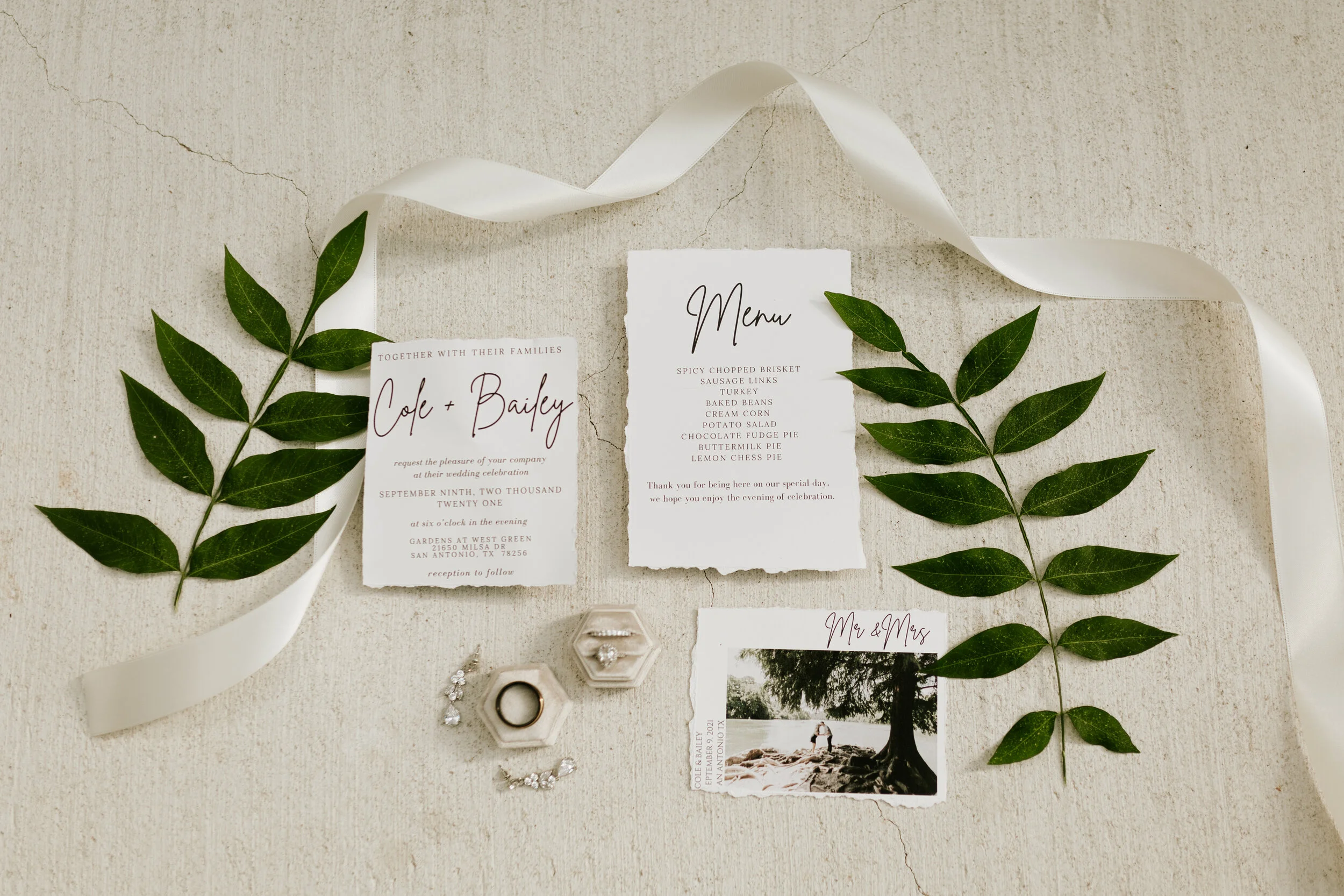 Hailey Nicole Creative modern, minimal, and romantic summer wedding at the Gardens at West Green in San Antonio, Texas