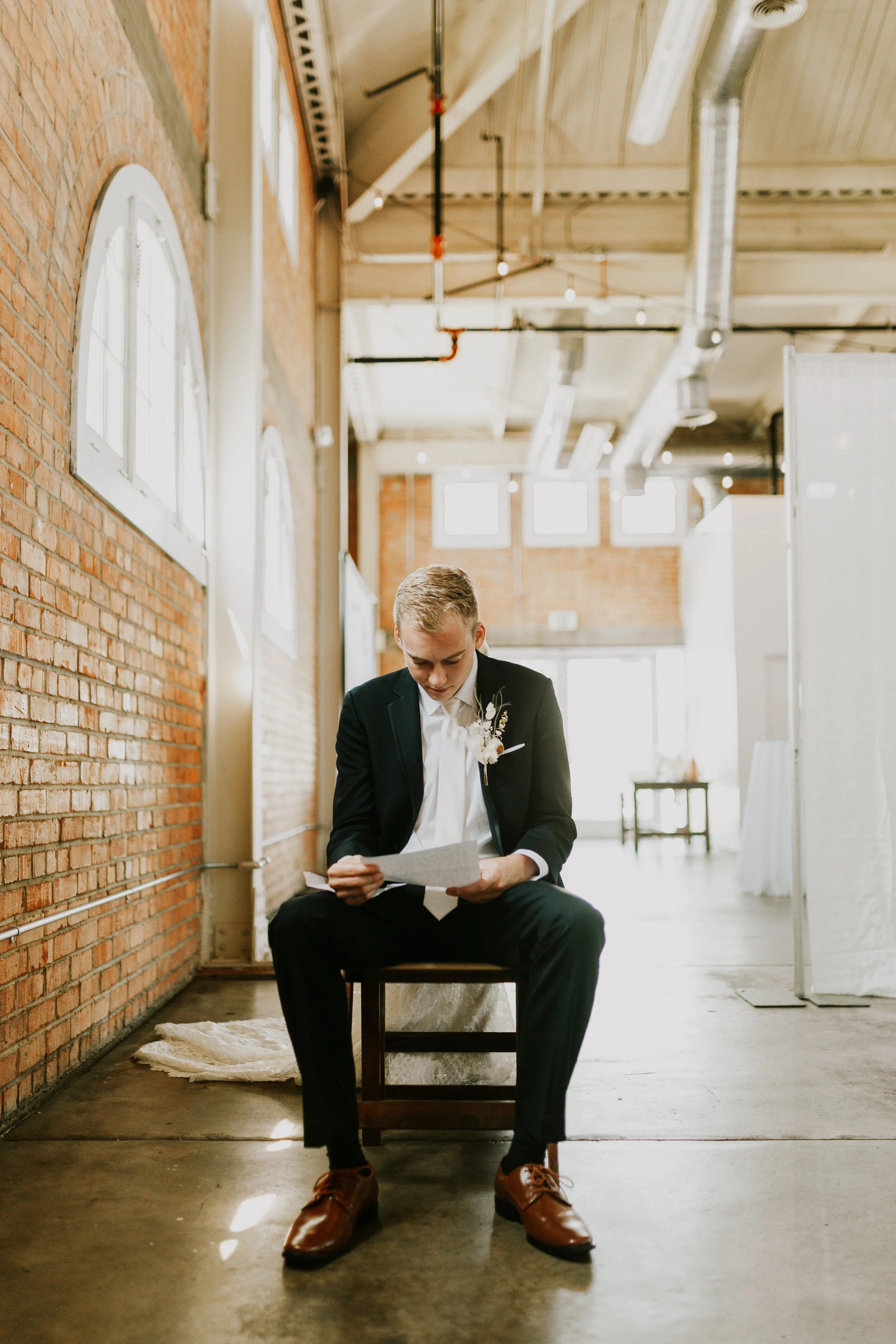 Boho DIY loft wedding photography at BRICK venue in San Diego in Southern California
