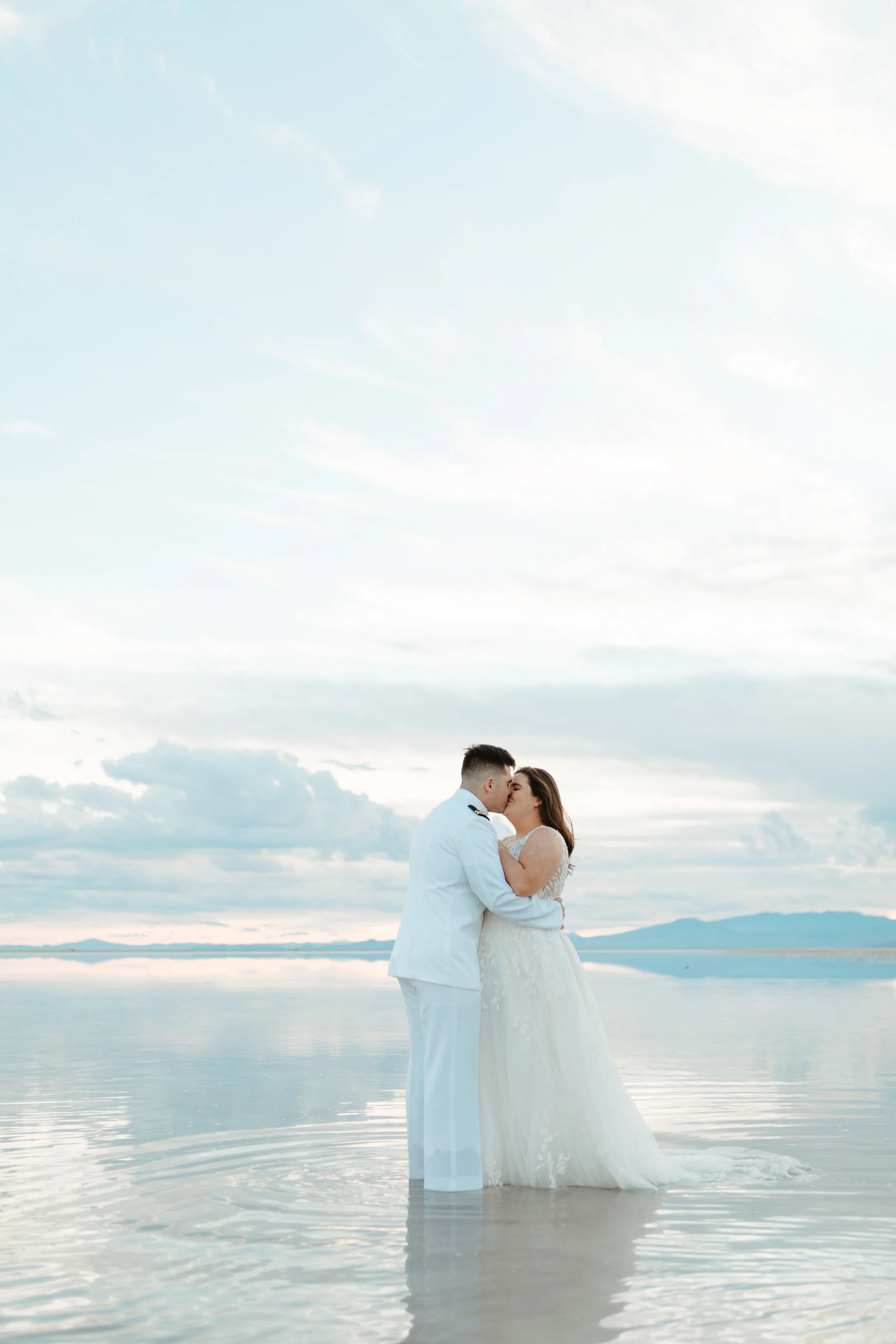 Bonneville Salt Flats Wedding Bridal Photography Session