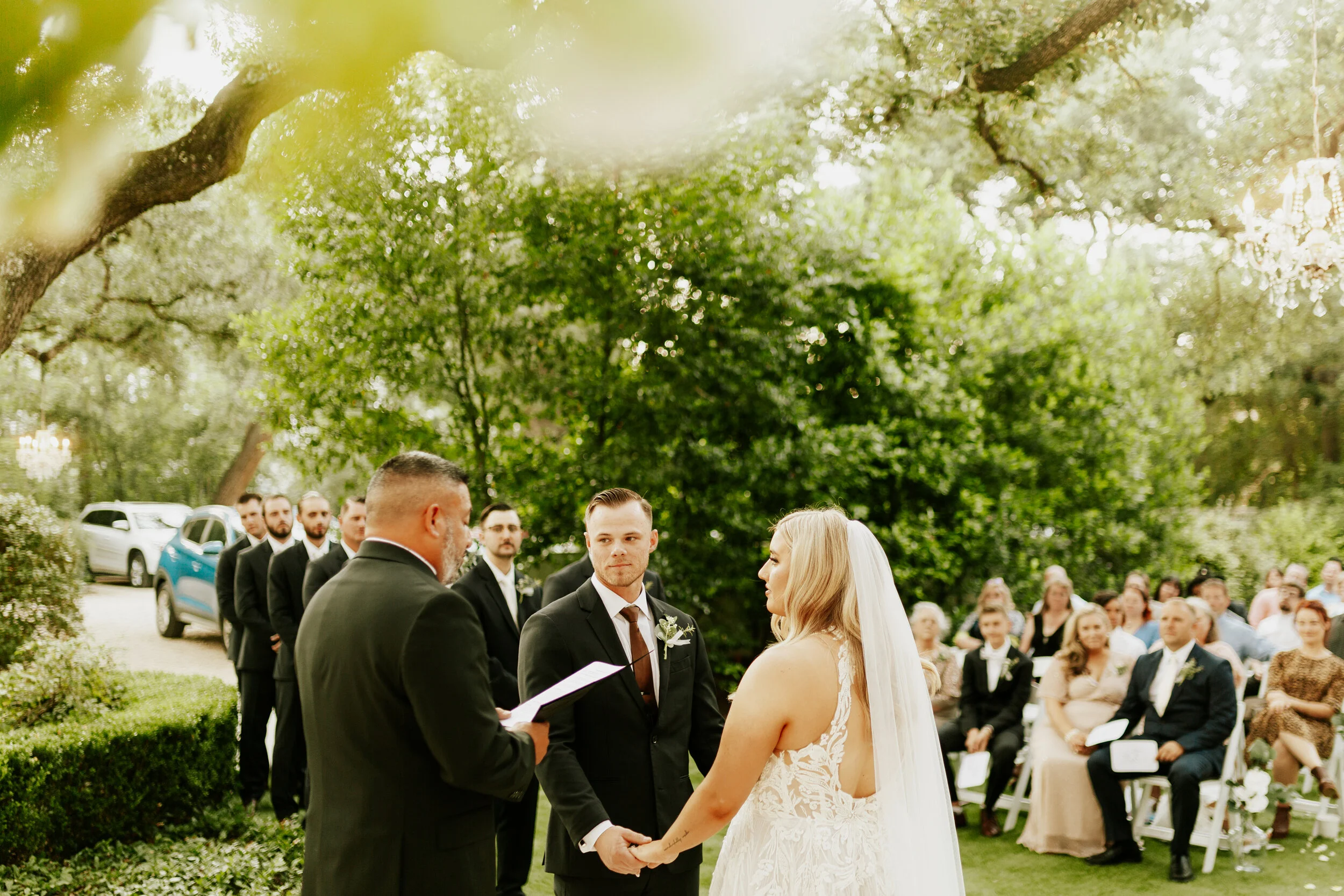 Hailey Nicole Creative modern, minimal, and romantic summer wedding at the Gardens at West Green in San Antonio, Texas