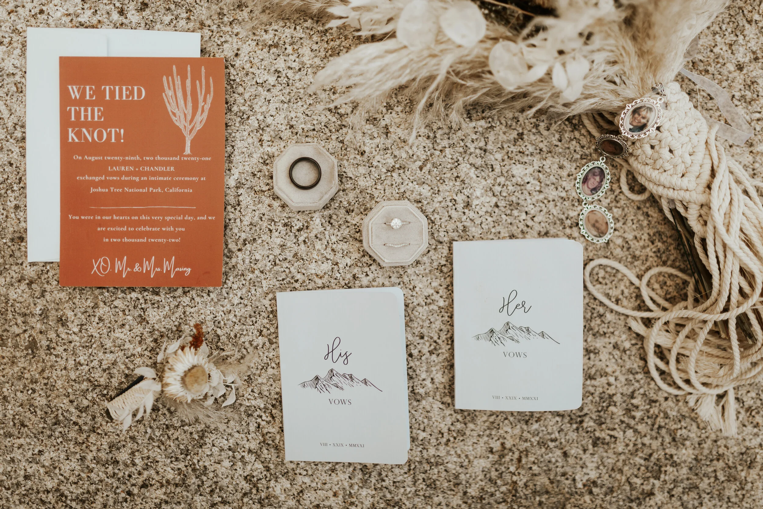 Hailey Nicole Creative summertime Joshua Tree National Park intimate elopement