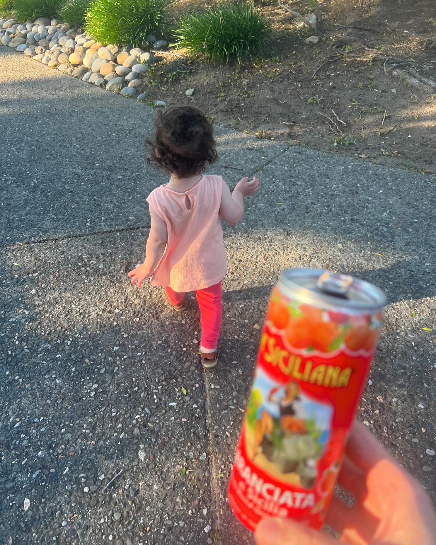 Warmer weather ❤️ The beverages at our house must be very mobile, or they will be left in the dust. 😅 I am really enjoying this Italian sparkling blood orange juice lately from @windmillmarket115 ! With both kiddos on the move every waking minute, s