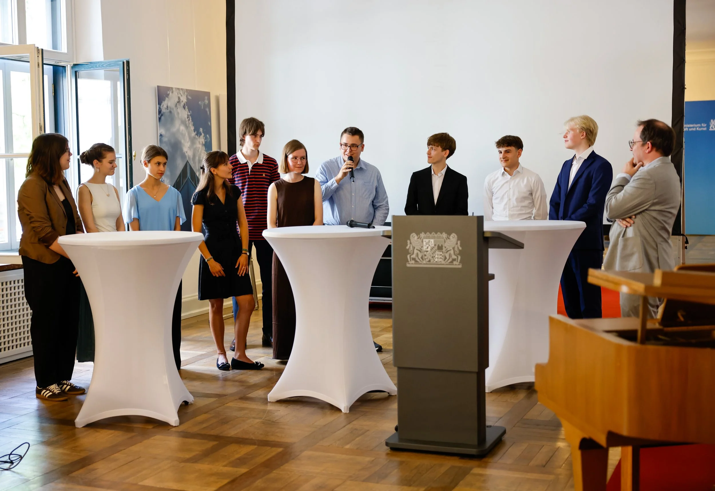 Vorstellungsrunde der Finalteilnehmerinnen und Finalteilnehmer&nbsp;