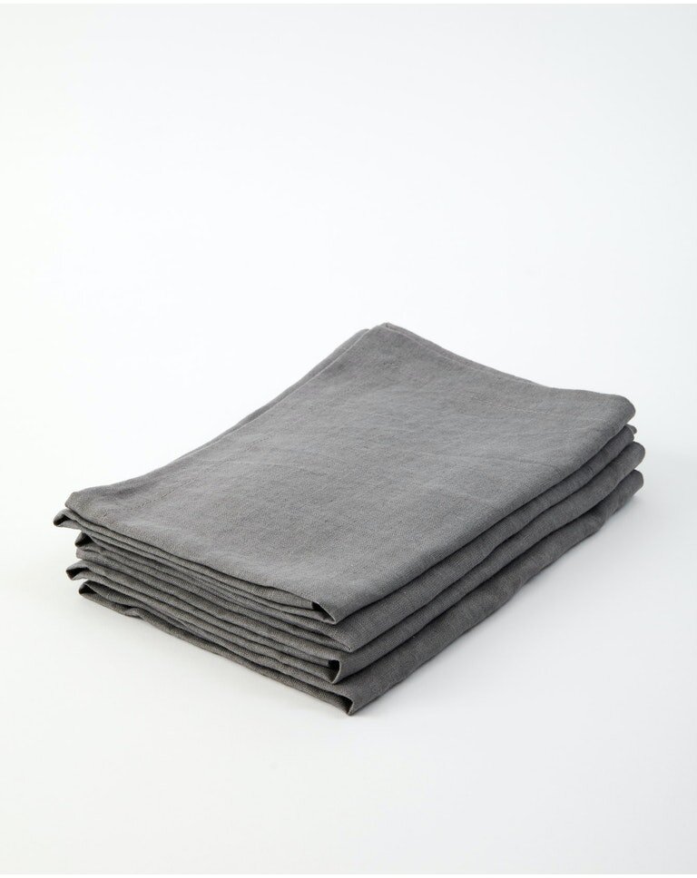 Pebble linen napkins $2 per napkin
