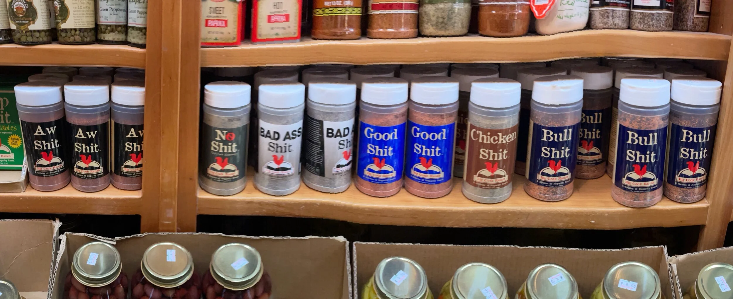 We even bought a packet called “Dip Shit” that looks tasty when added to sour cream.