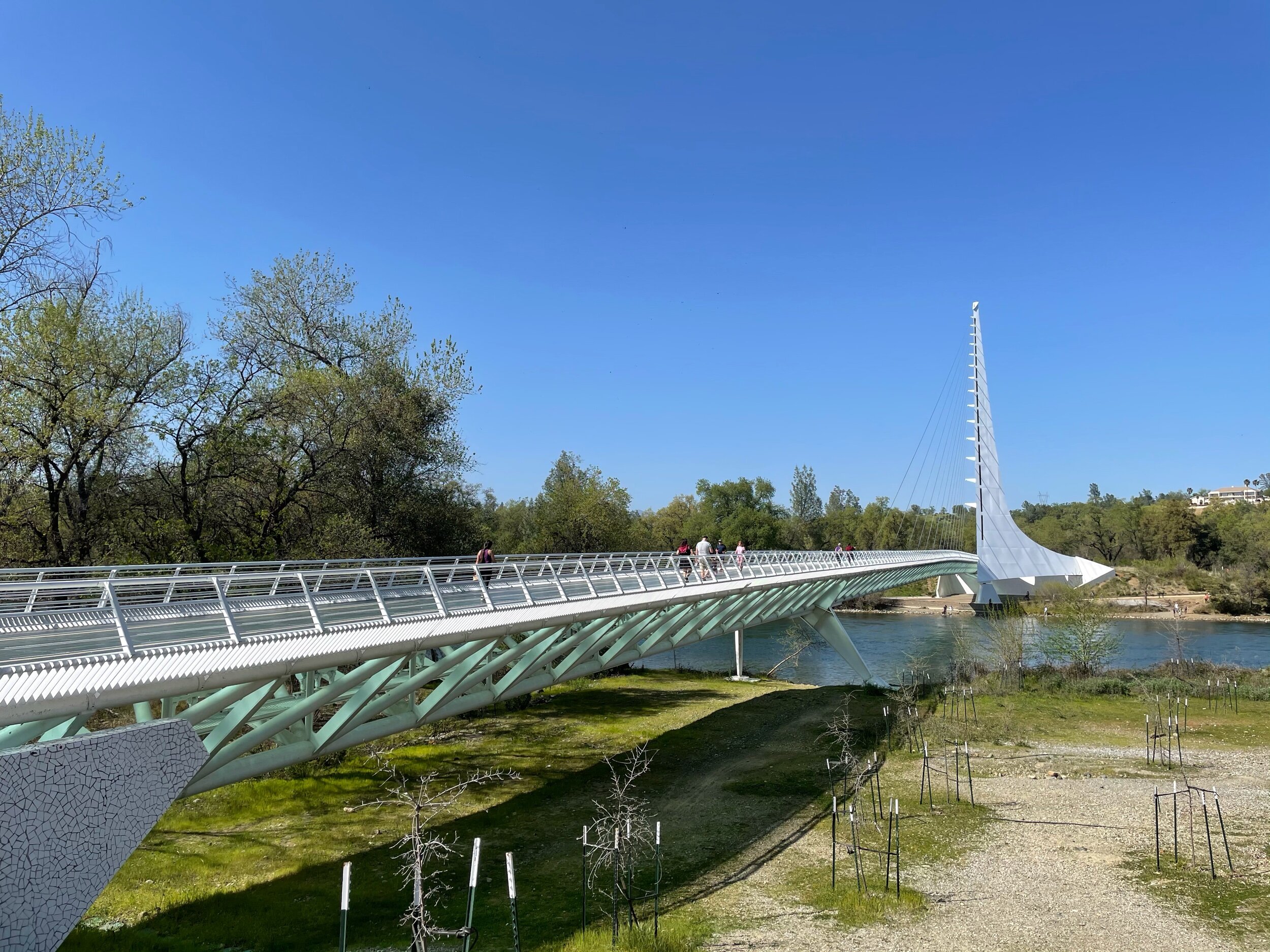 Sundial suspension bridge