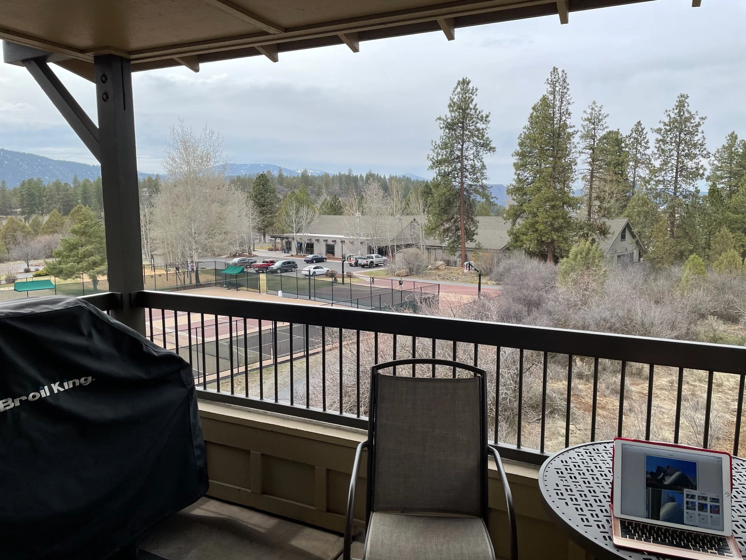 View to the left from 3rd floor unit