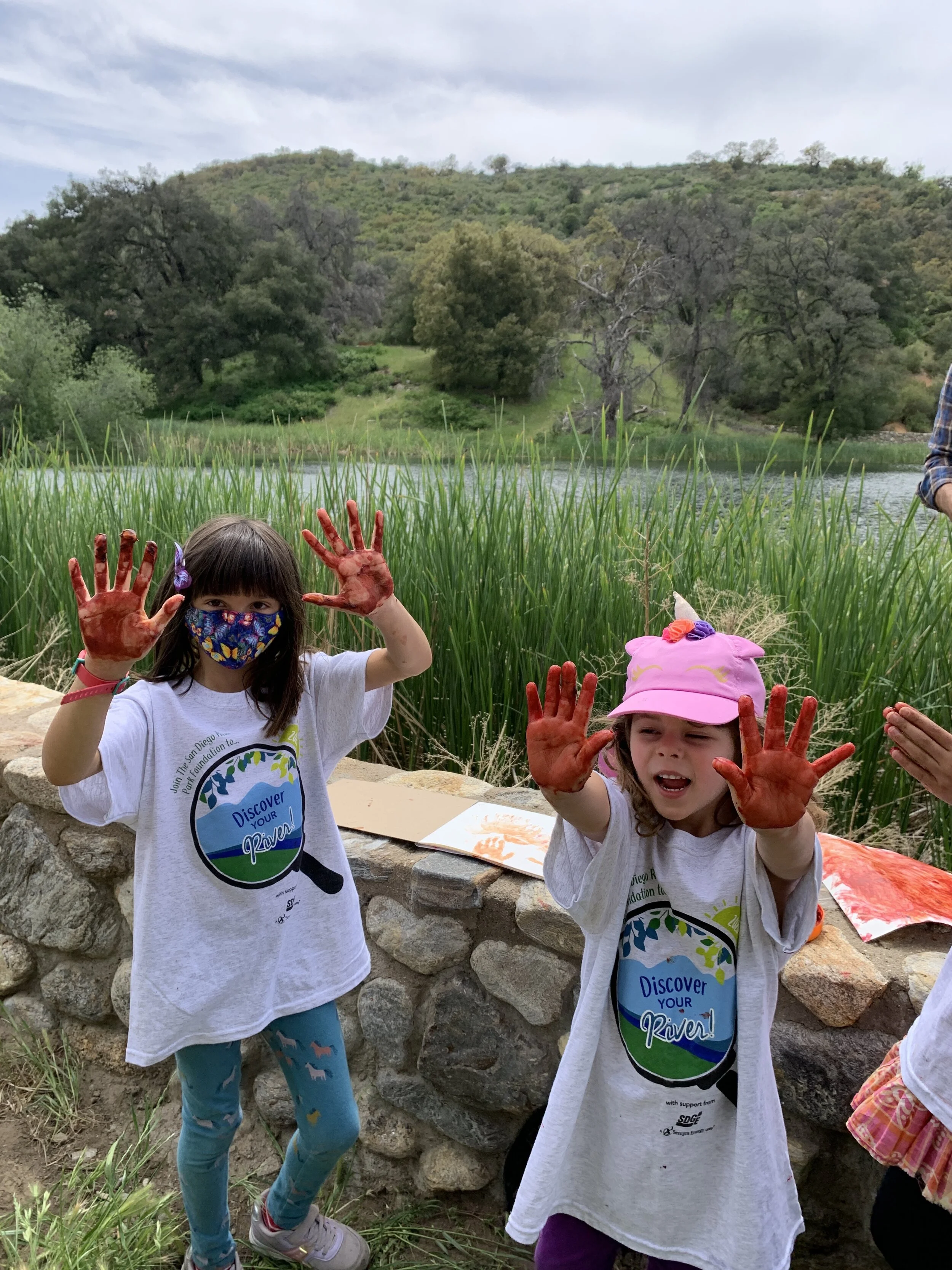 girls by pond erp.JPG