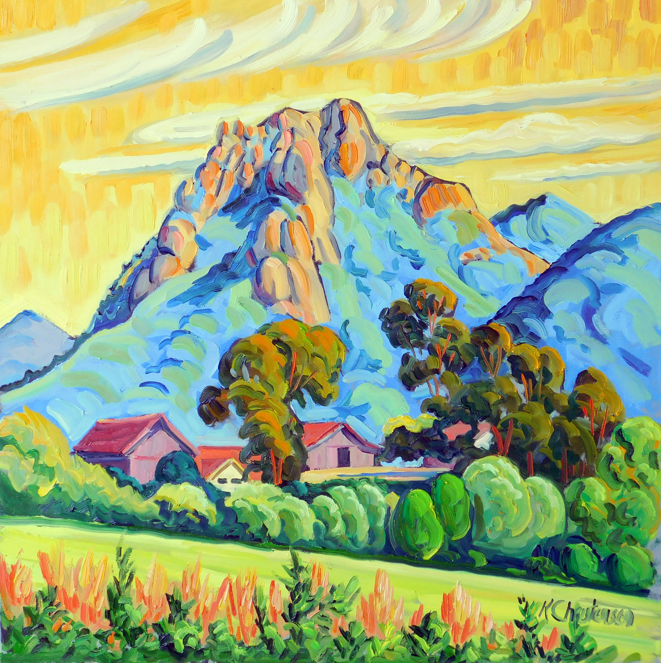 Hollister, Gold Sky 36x36
