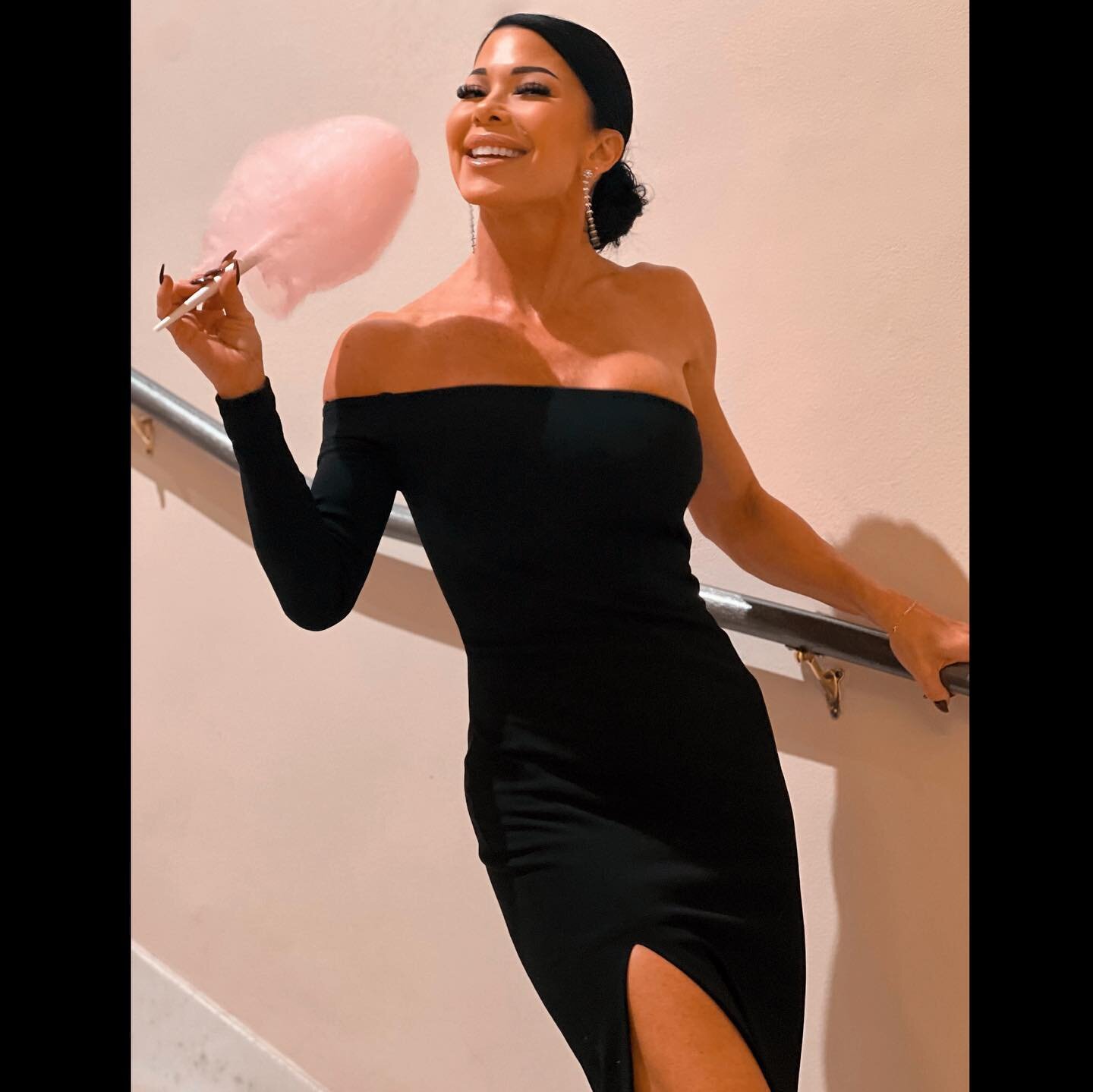Went to a black tie wedding tonight 💒. Dropped my champagne glass 🥂 . It shattered all over the floor. Someone yelled, &ldquo;MAZEL TOV!&rdquo; so I went and ate cotton candy on a staircase. #welcometomylife