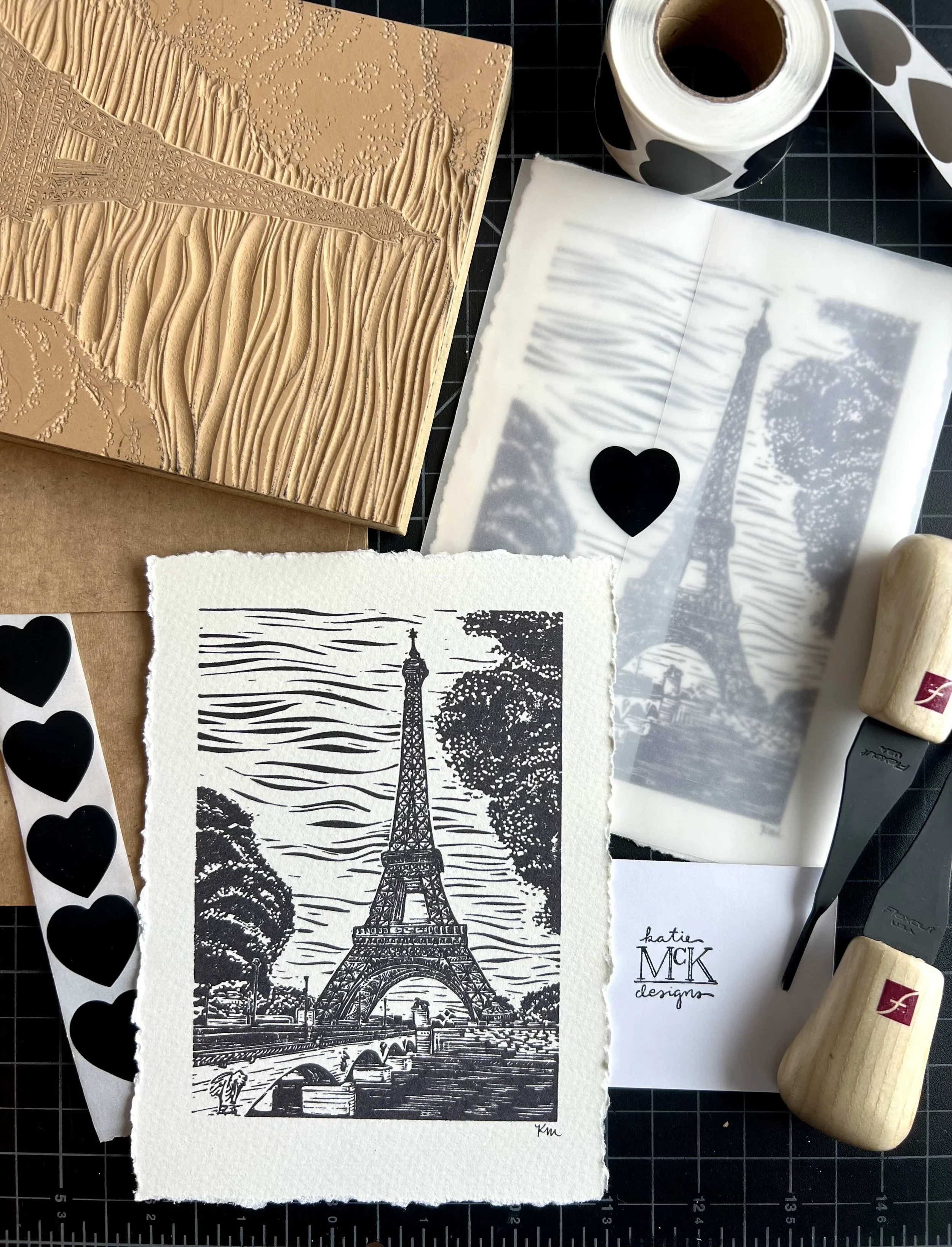 BLOCK PARTY Linoprint Mail Club