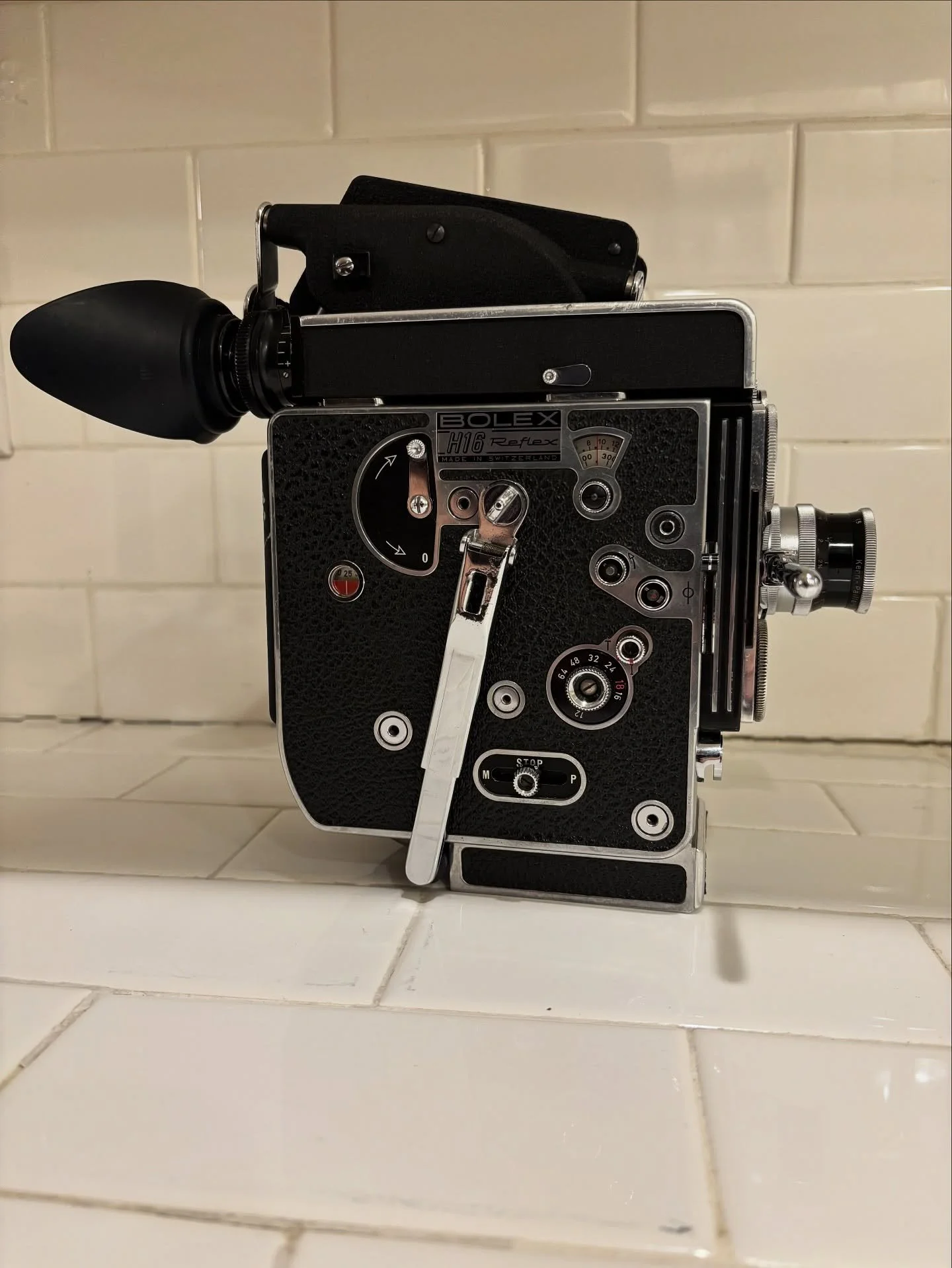 I&rsquo;m in love 💕 experimenting with this beauty - the bolex h16 rex 5 16mm camera. Wish me luck :) #bolex16mm #bwfilm #16mm
