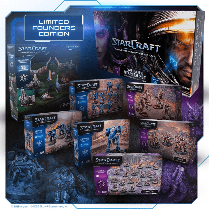 Starcraft Miniatures Games: Army Bundle Founders Edition Zerg & Terran