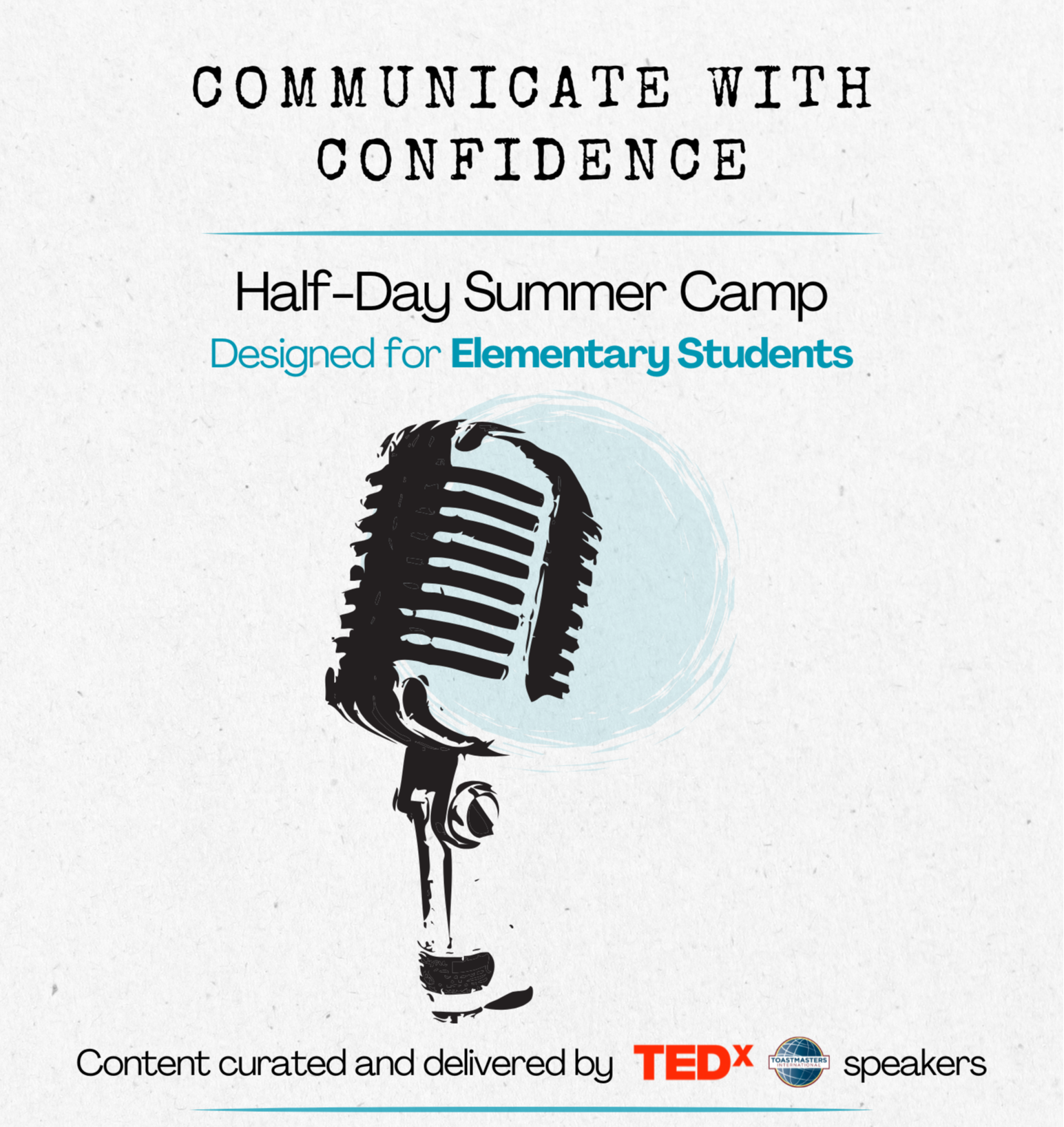 Public Speaking Half-Day Summer Camp : 3-5th Graders