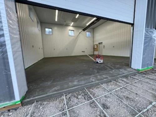 Post Frame Shop &amp; Concrete Pad