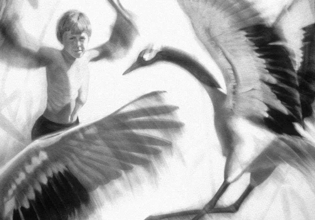 Dancing with Cranes Day  4' x 5'