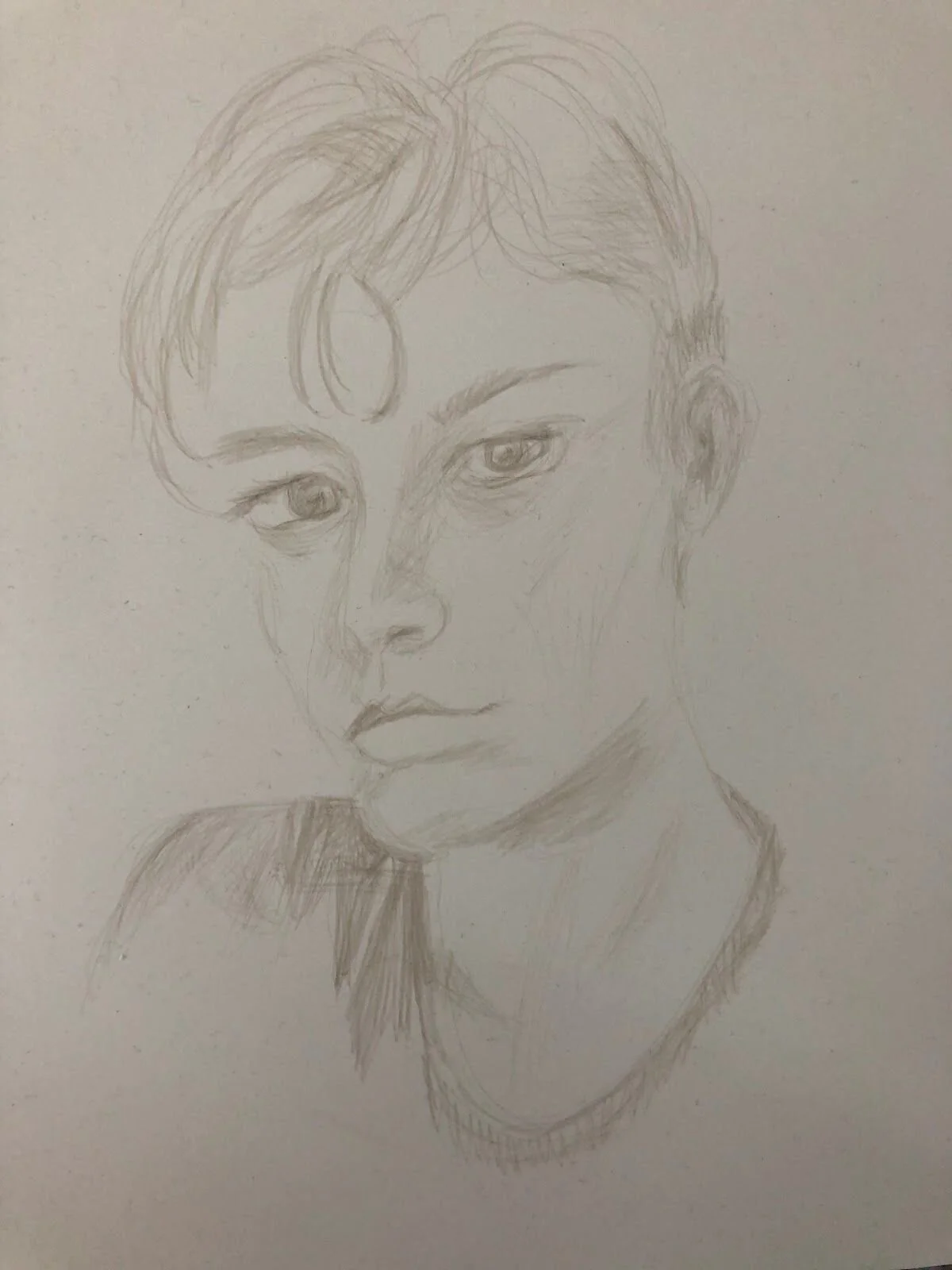 closed
9"x9"  silverpoint on prepared paper