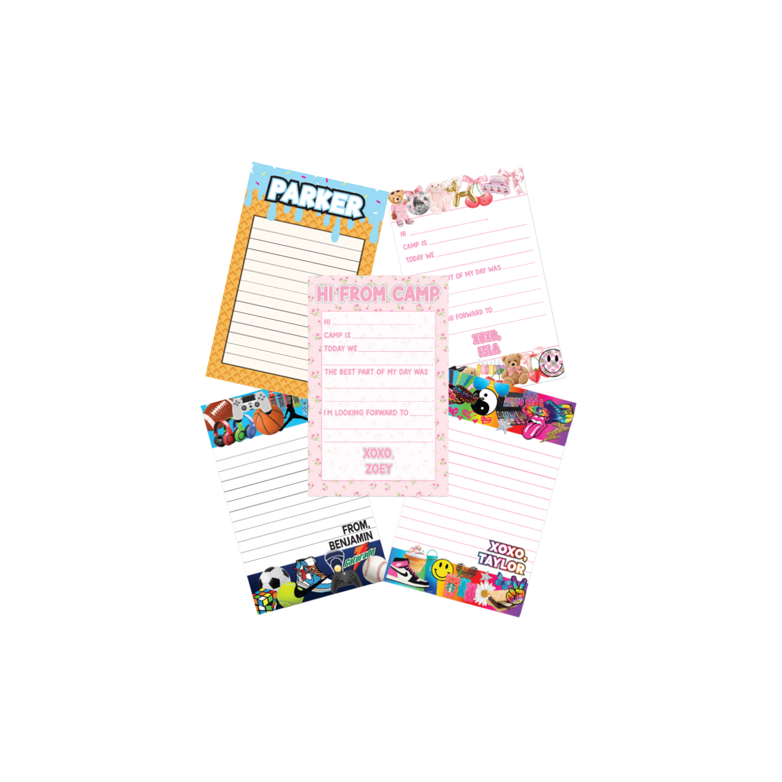 Personalized Camp Notepads