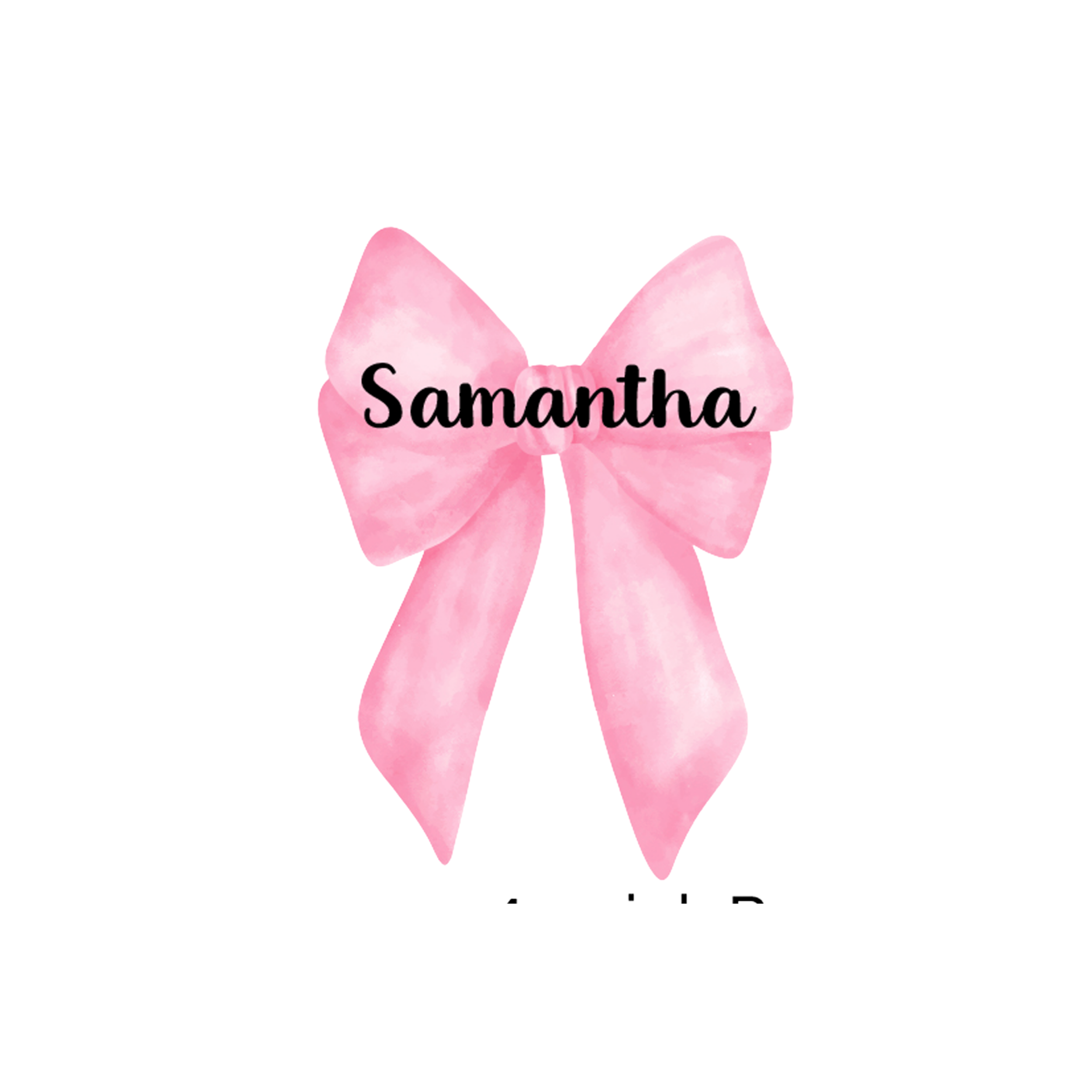 Large Removable Sticker - Bows
