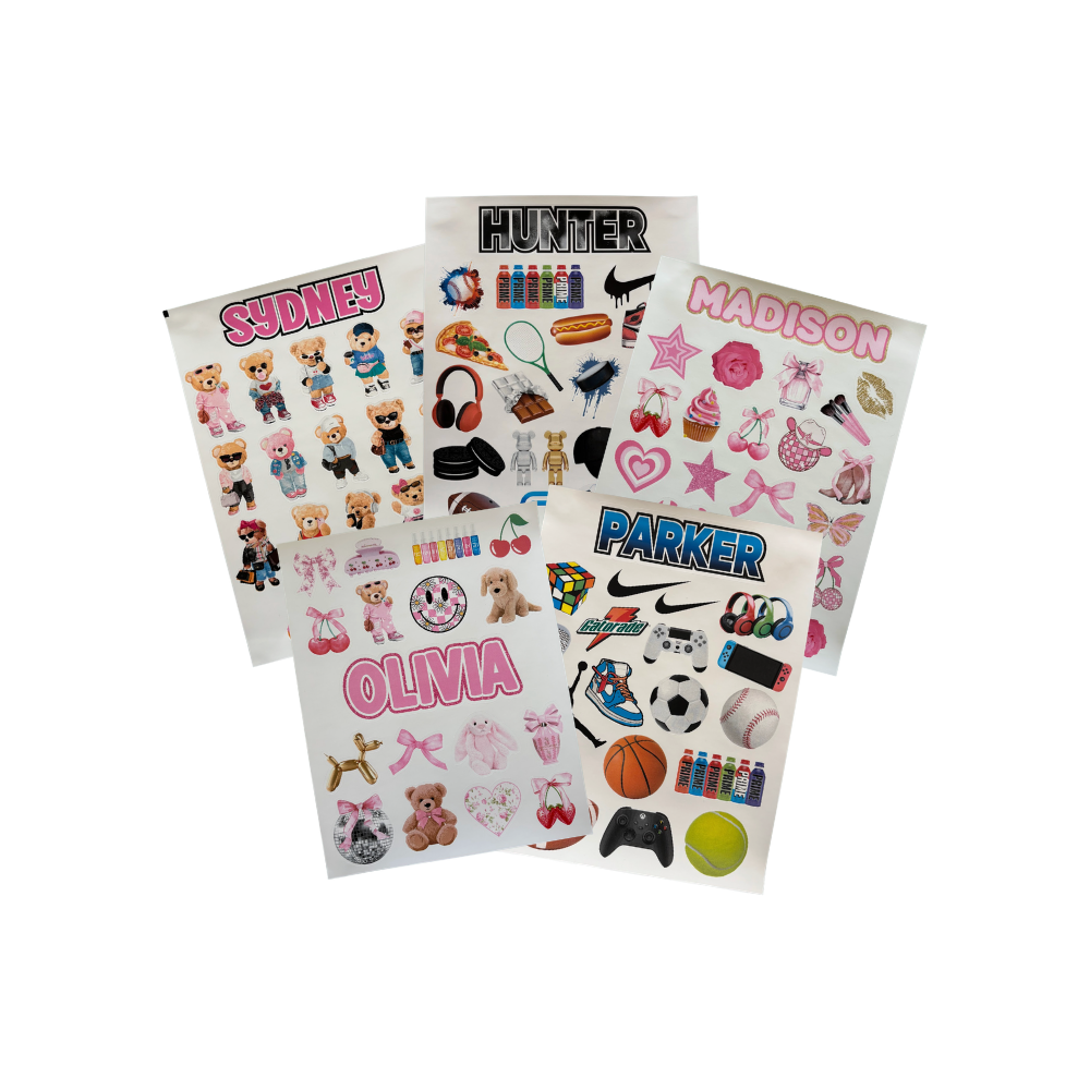 Removable Vinyl Sticker Sheets