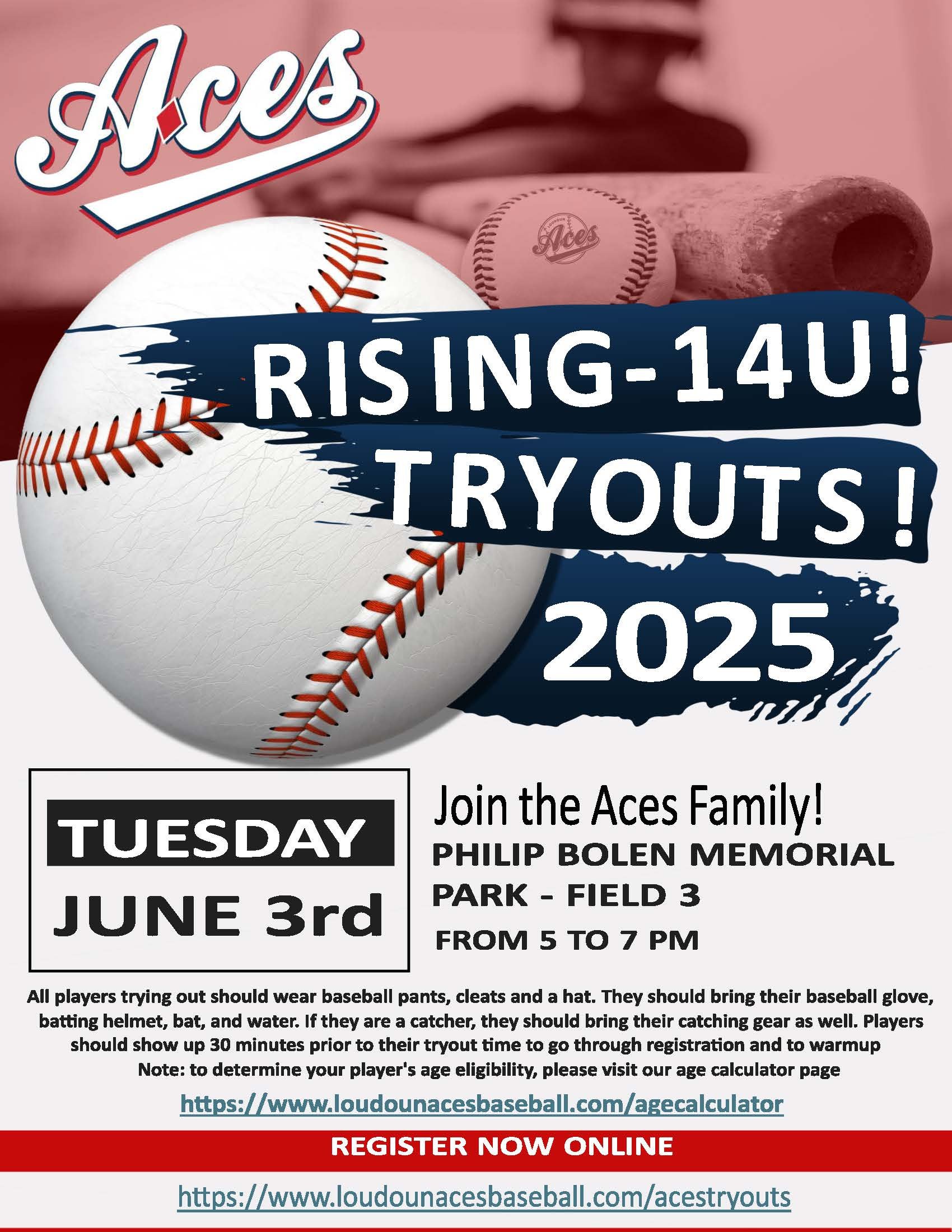 Rising 14U Tryouts