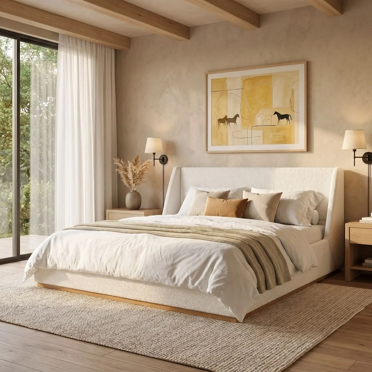 Studio Bisson wingback bed
