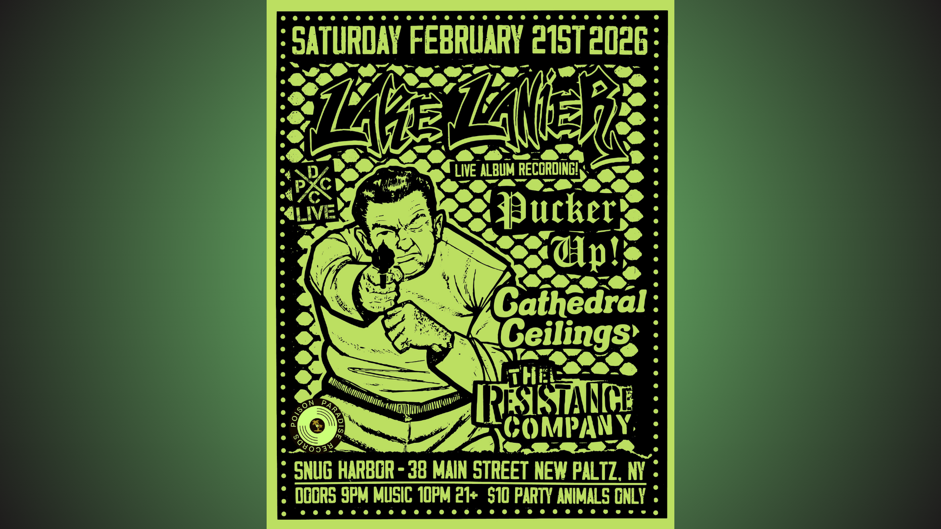 Hardcore Punk Show: Lake Lanier, Pucker Up!, Cathedral Ceilings & The Resistance Company