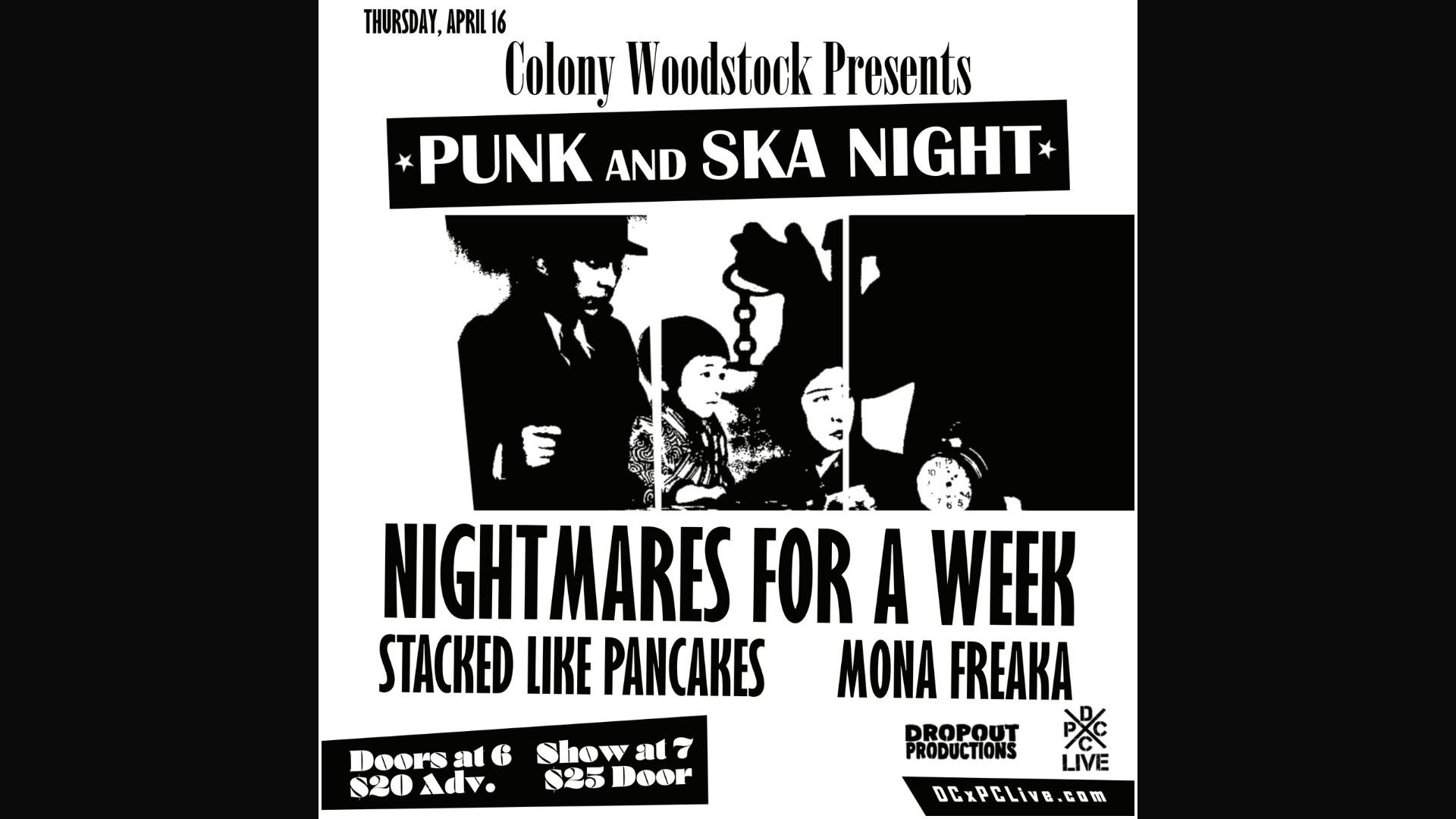 Punk and Ska Night at Colony Woodstock