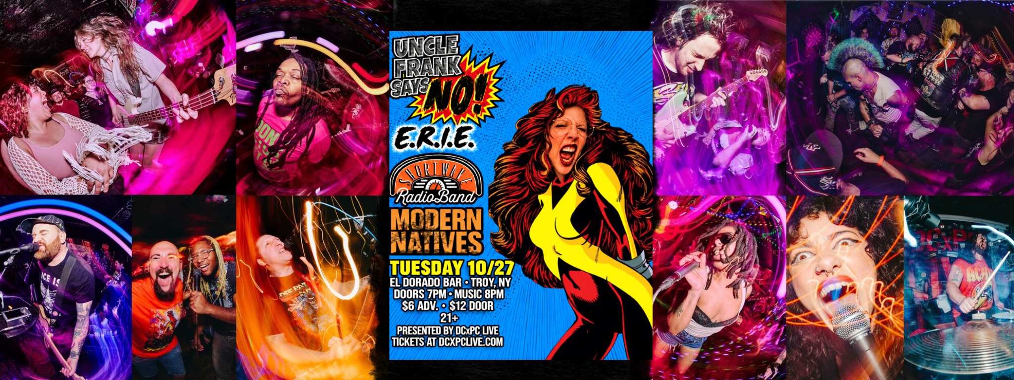 DCxPC Live Presents Modern Natives, Uncle Frank Says No!, E.R.I.E., and Shortwave Radio Band