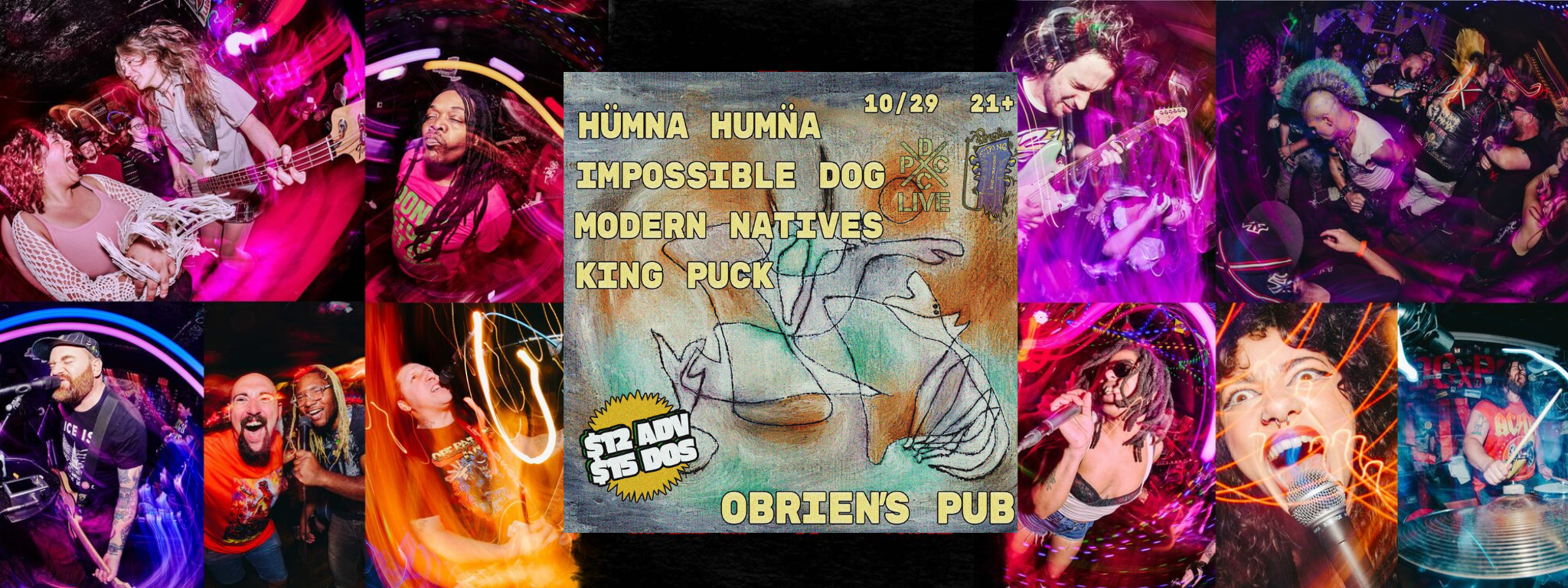 Modern Natives Fall Tour - O'Briens Pub w/Humna Humna, Impossible Dog and King Puck