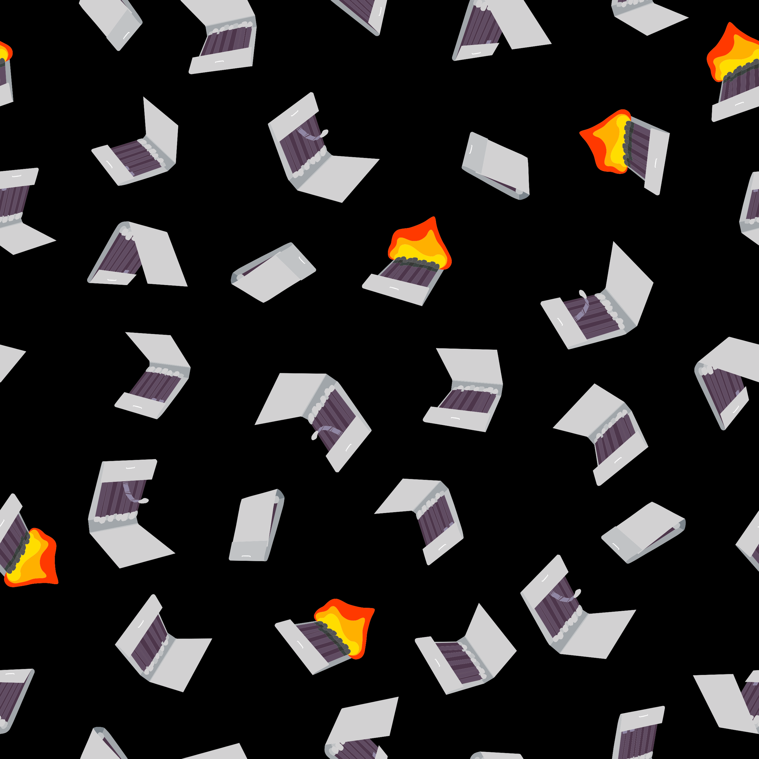 Matchbooks in Black