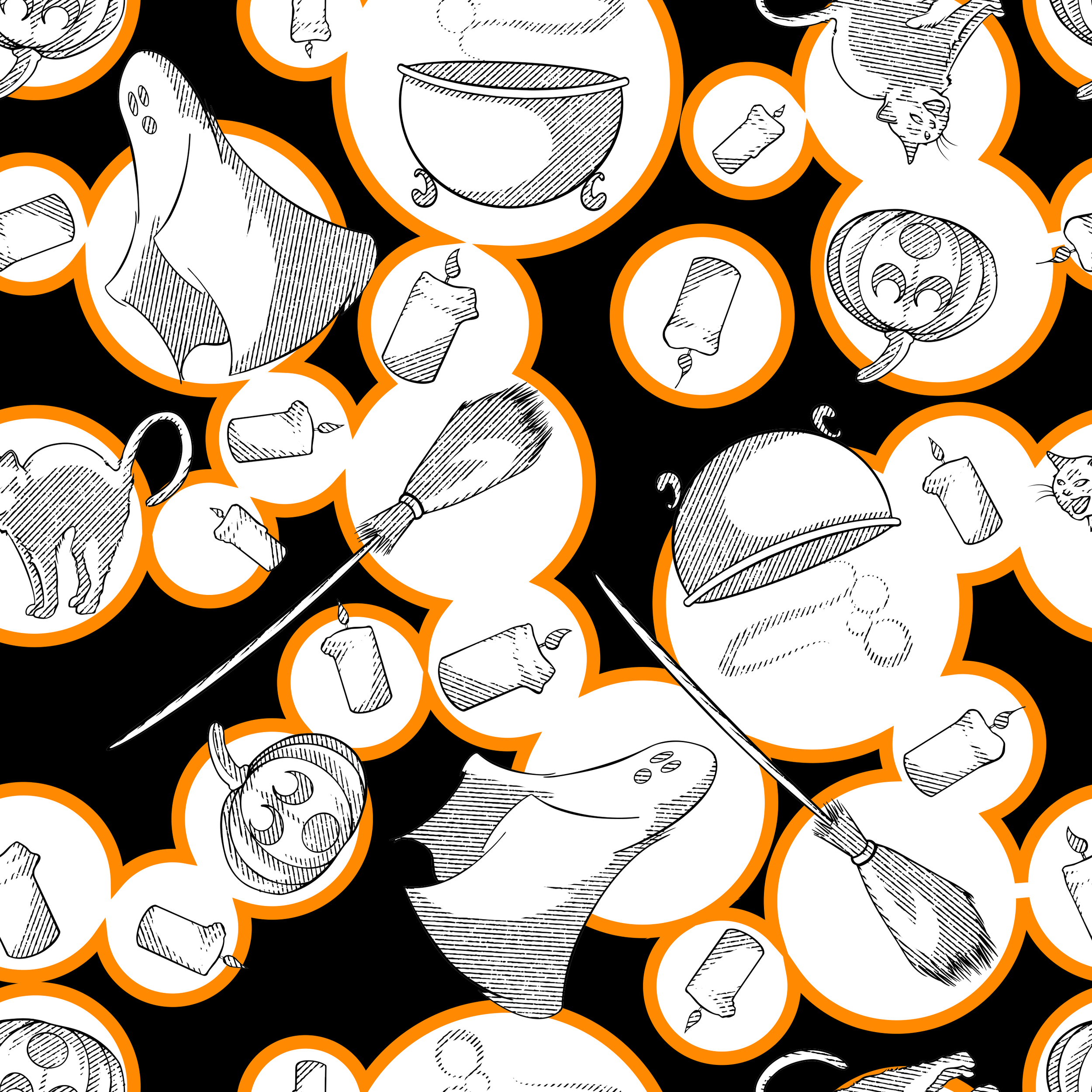 Spooky Orange Ring