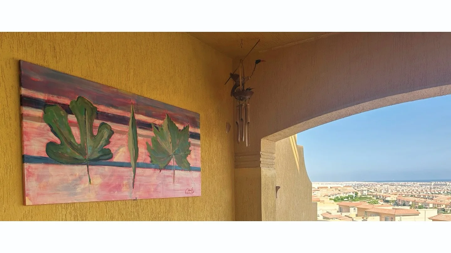 Our summer in a painting ♡ 
sky sea sand pool terrace + summer fruit leaves
Family &amp; layers same same but different 
😄
Decided not to worry too much about coherent sentences since thats the point of art; you paint when words fail and if you get 