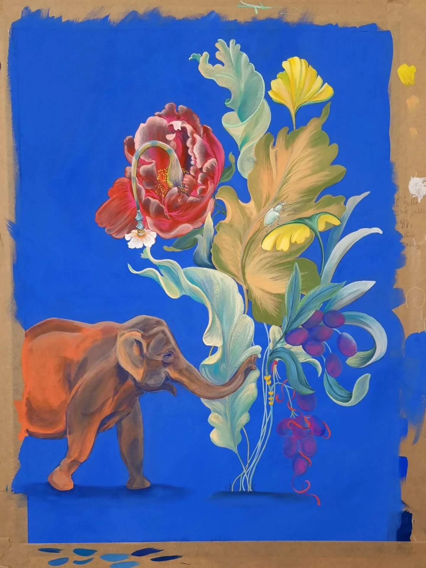 In Bloom
I started this when I had my first studio space and have gradually added bits to it in between jobs, ever since.
Trouble with doing that is that you're always improving &amp; learning. So it's a battle to not over fuss and perfect elements t
