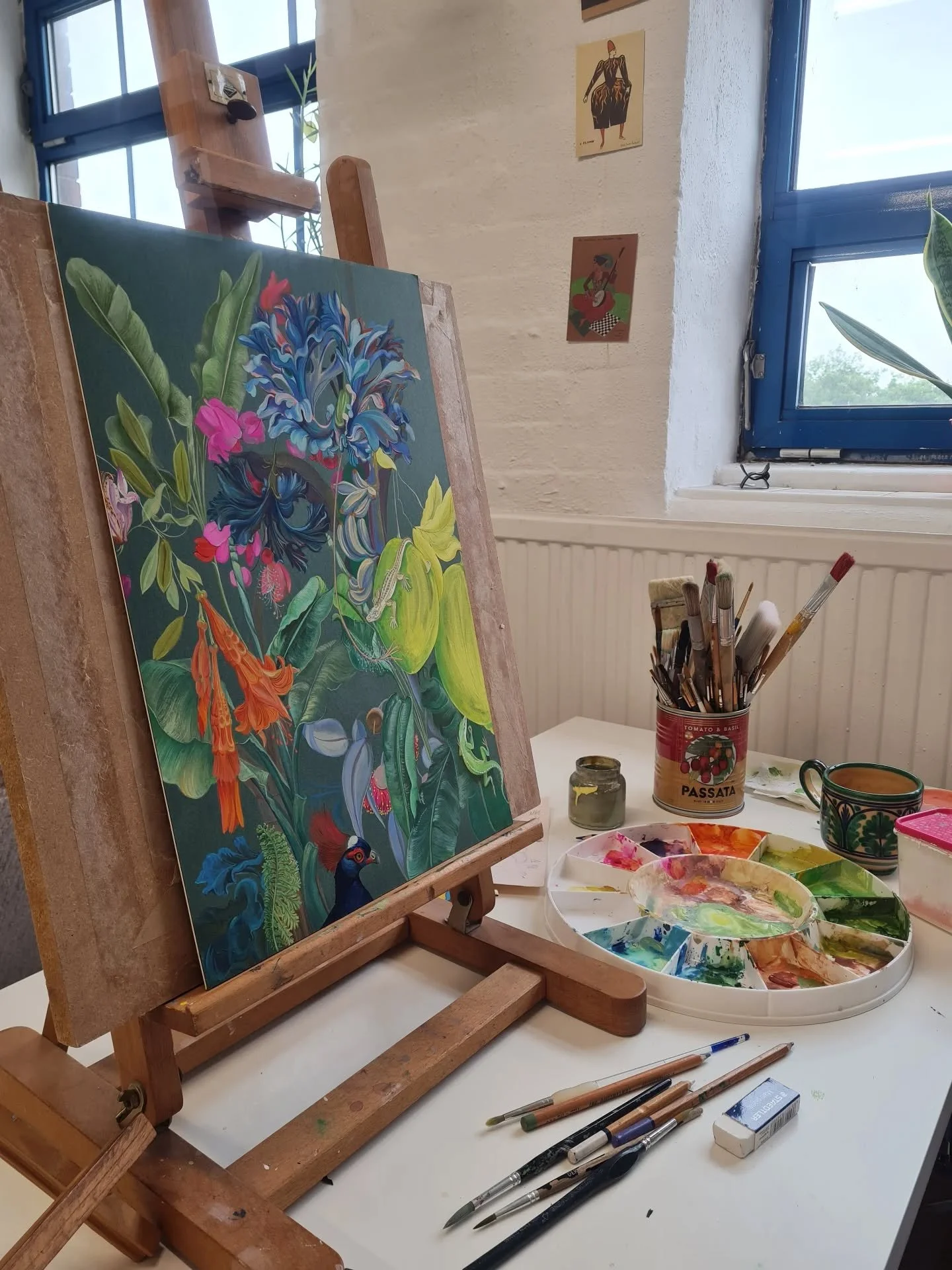 A painting inspired by a day at the Eden Project