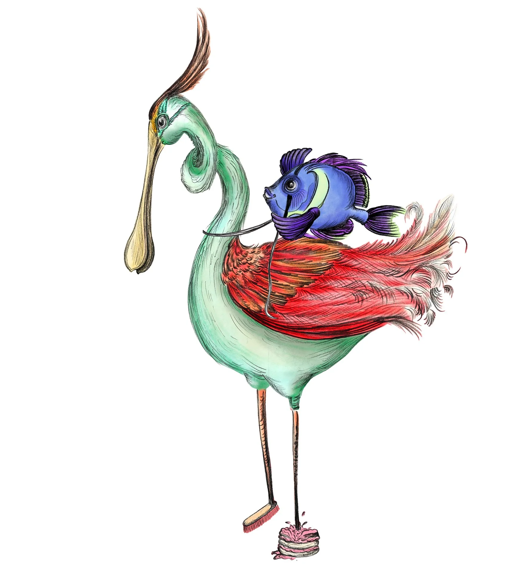 PJSPBirdFishCakeFeet.jpg