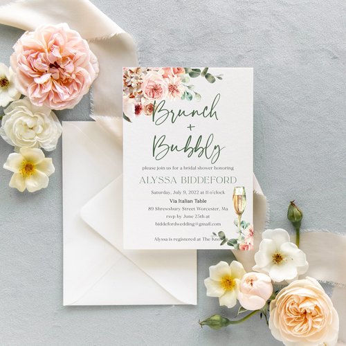 Bridal Shower Brunch Jumbo Deluxe Invitations, 8ct - POP! Party Supply
