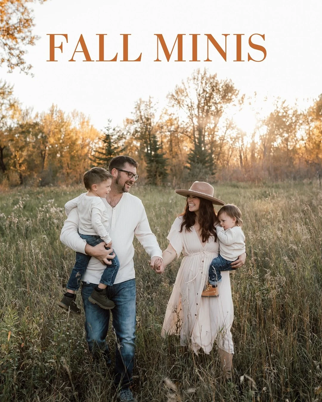 My first round of Fall Minis in Kananaskis went so well, and I&rsquo;m excited to be getting ready for the second round this weekend! Yesterday I went to scout new spots in Fish Creek Park &mdash; fall is still holding strong. The leaves haven&rsquo;