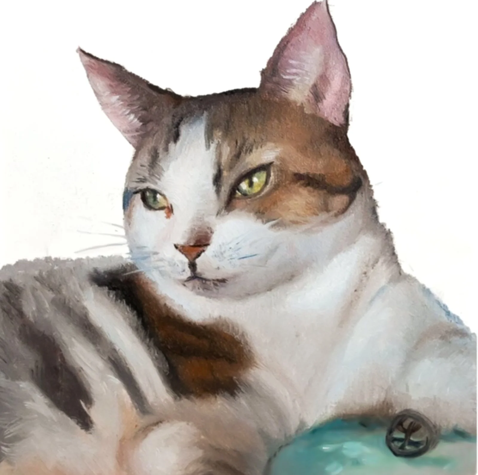 Cool Cat  
8x10" Oil on Panel