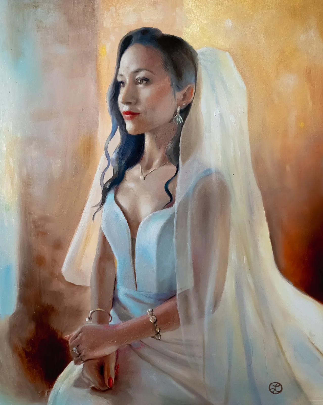 Beautiful Bride 
8x10" Oil on Panel