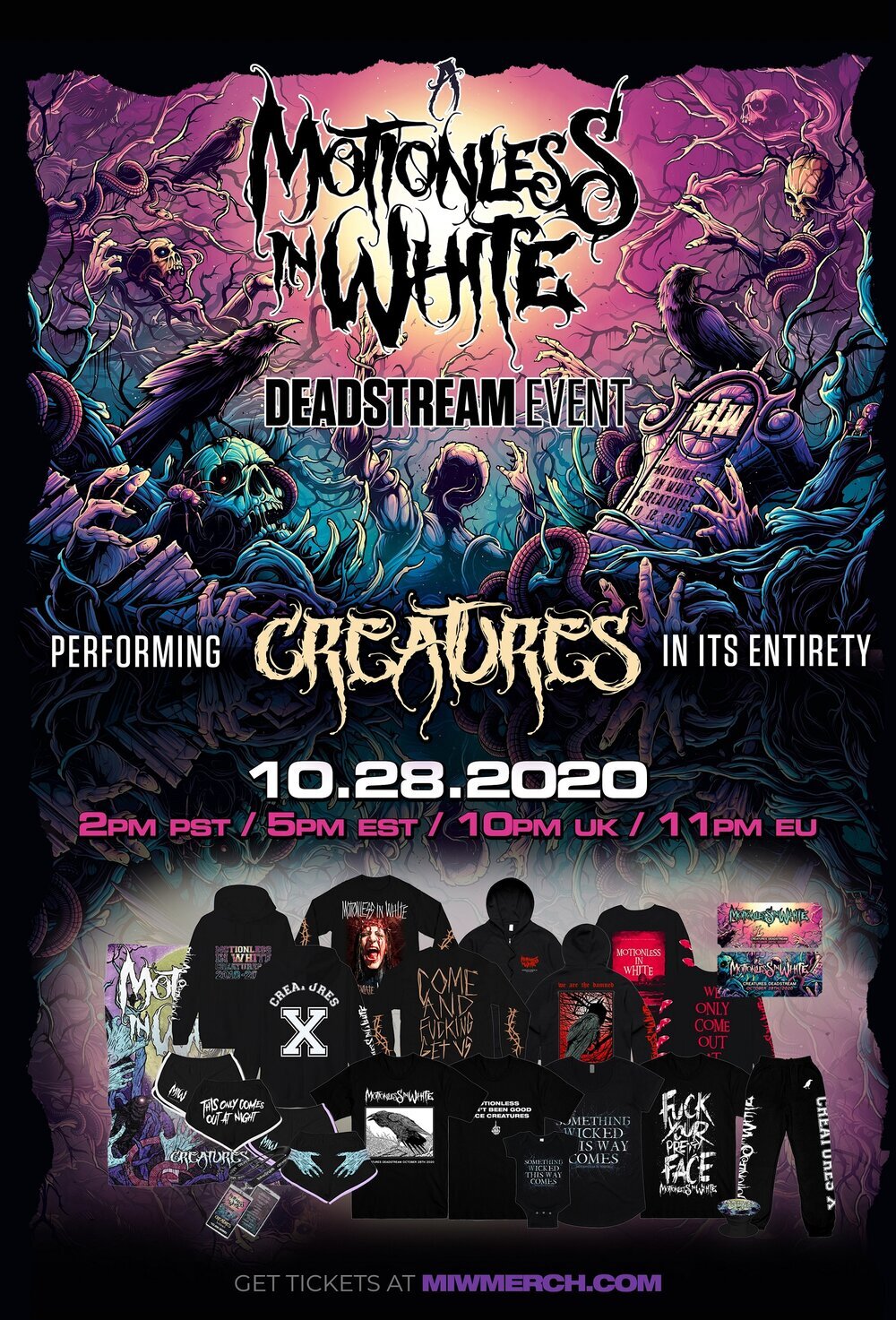 motionless in white creatures tour