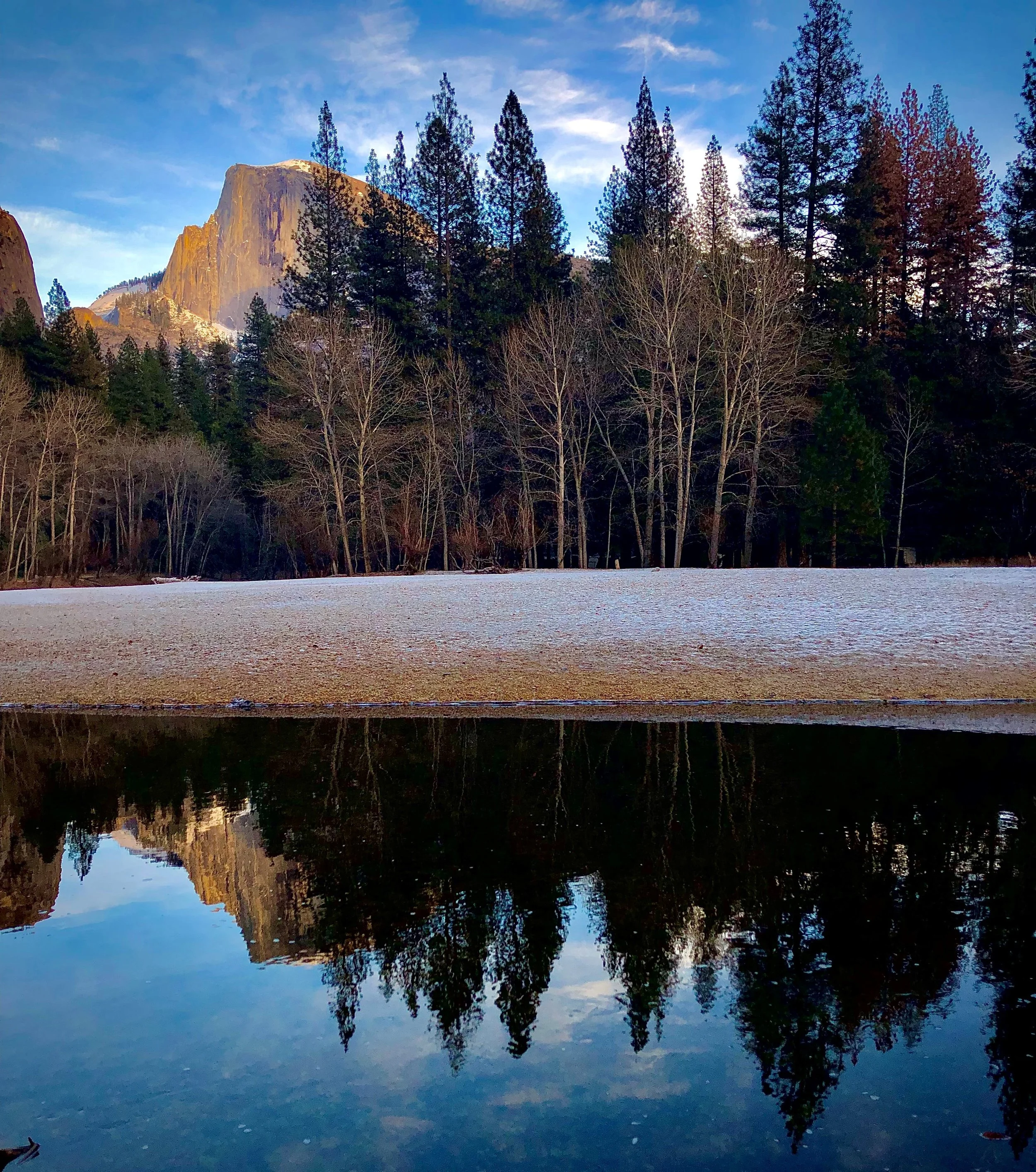 Yosemite National Park reflected in a lake