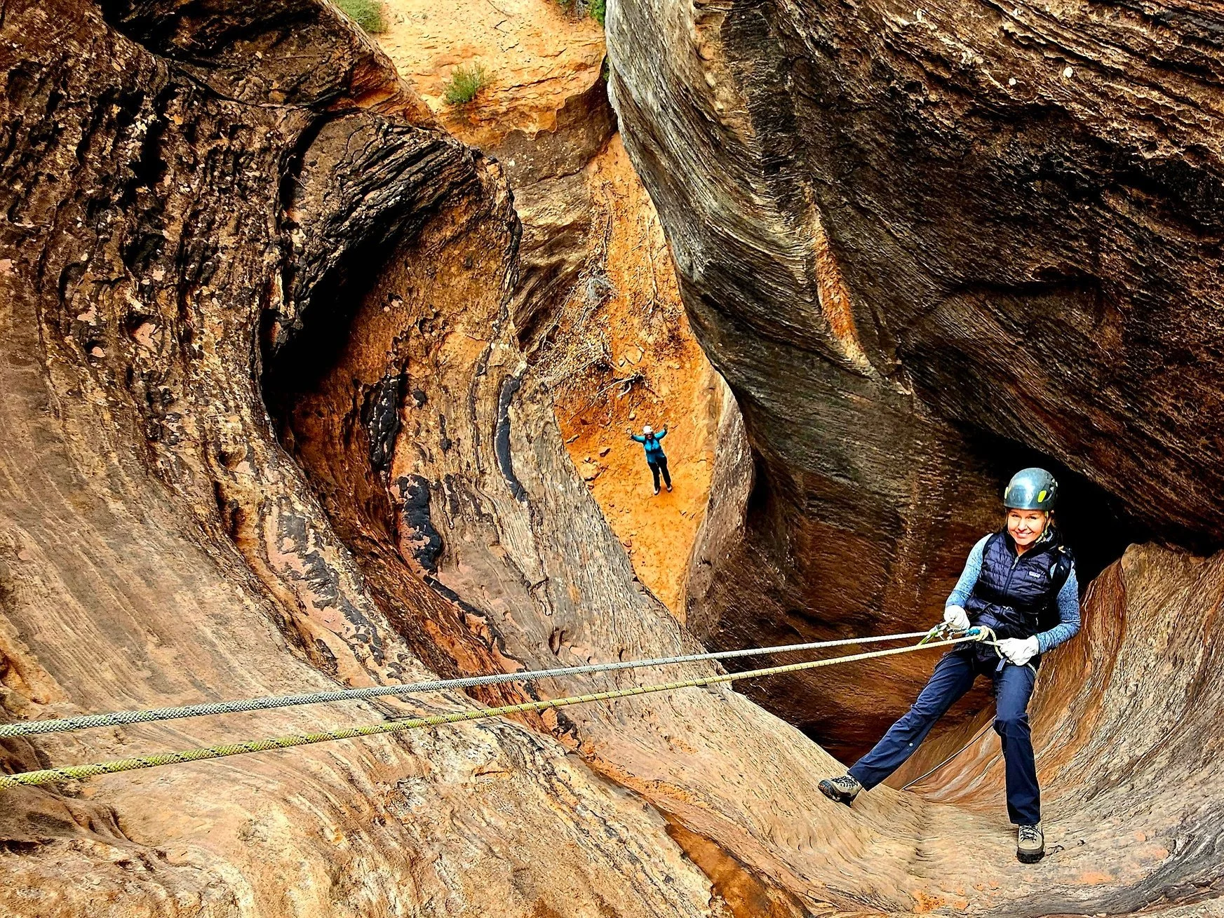 First Time Rappelling